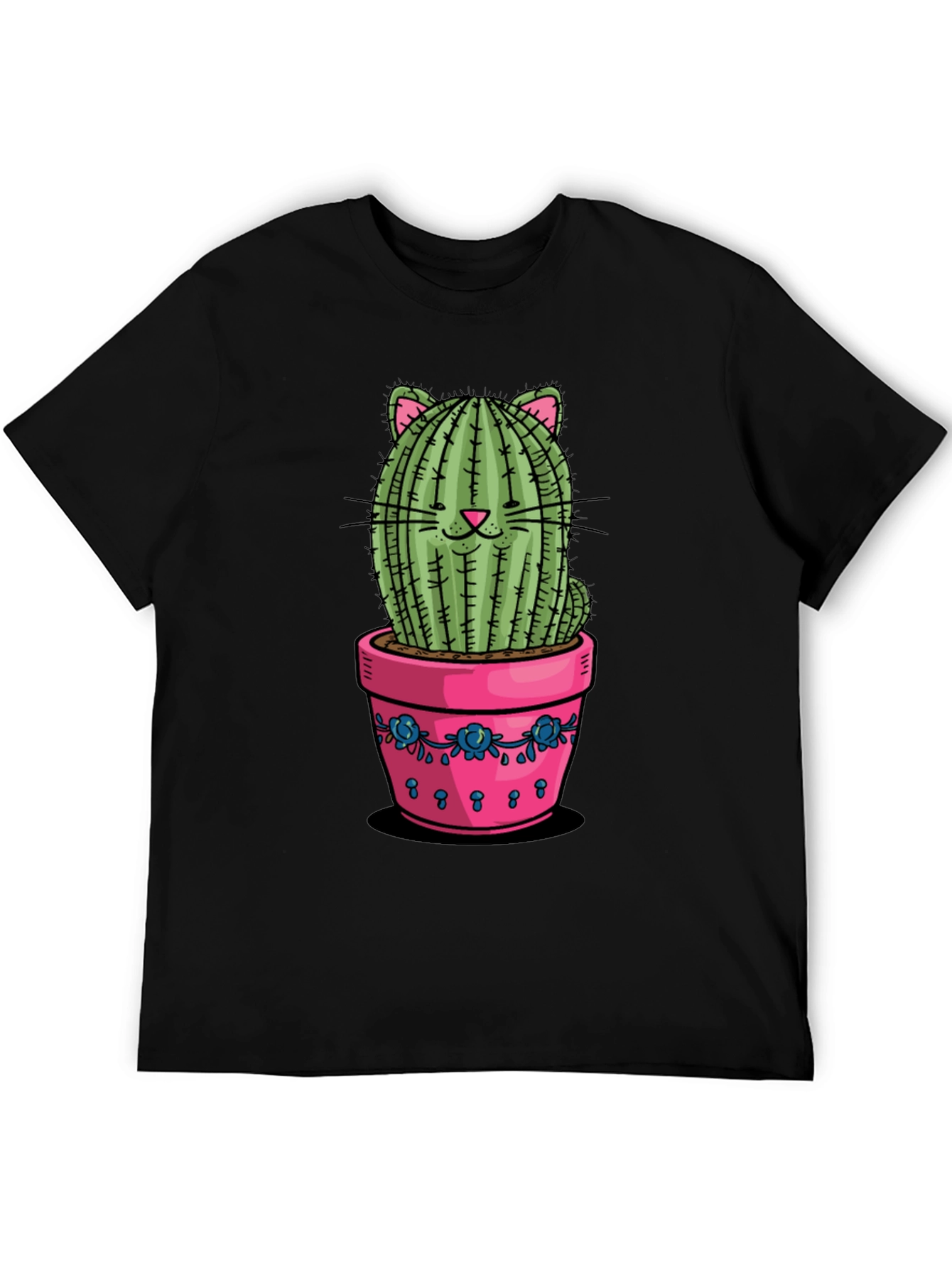 Cat Cactus Potted T-Shirt