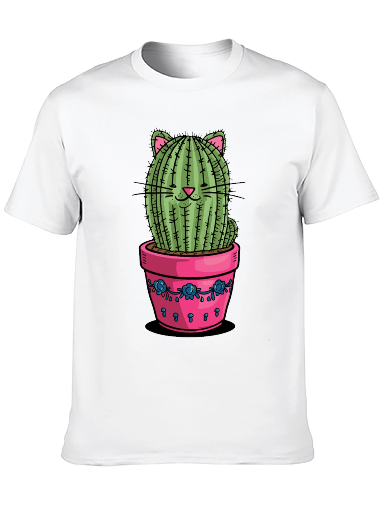 Cat Cactus Potted T-Shirt