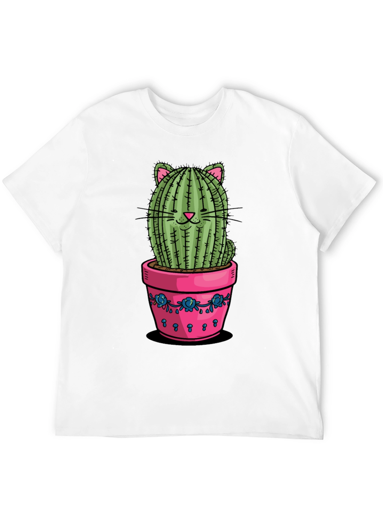 Cat Cactus Potted T-Shirt