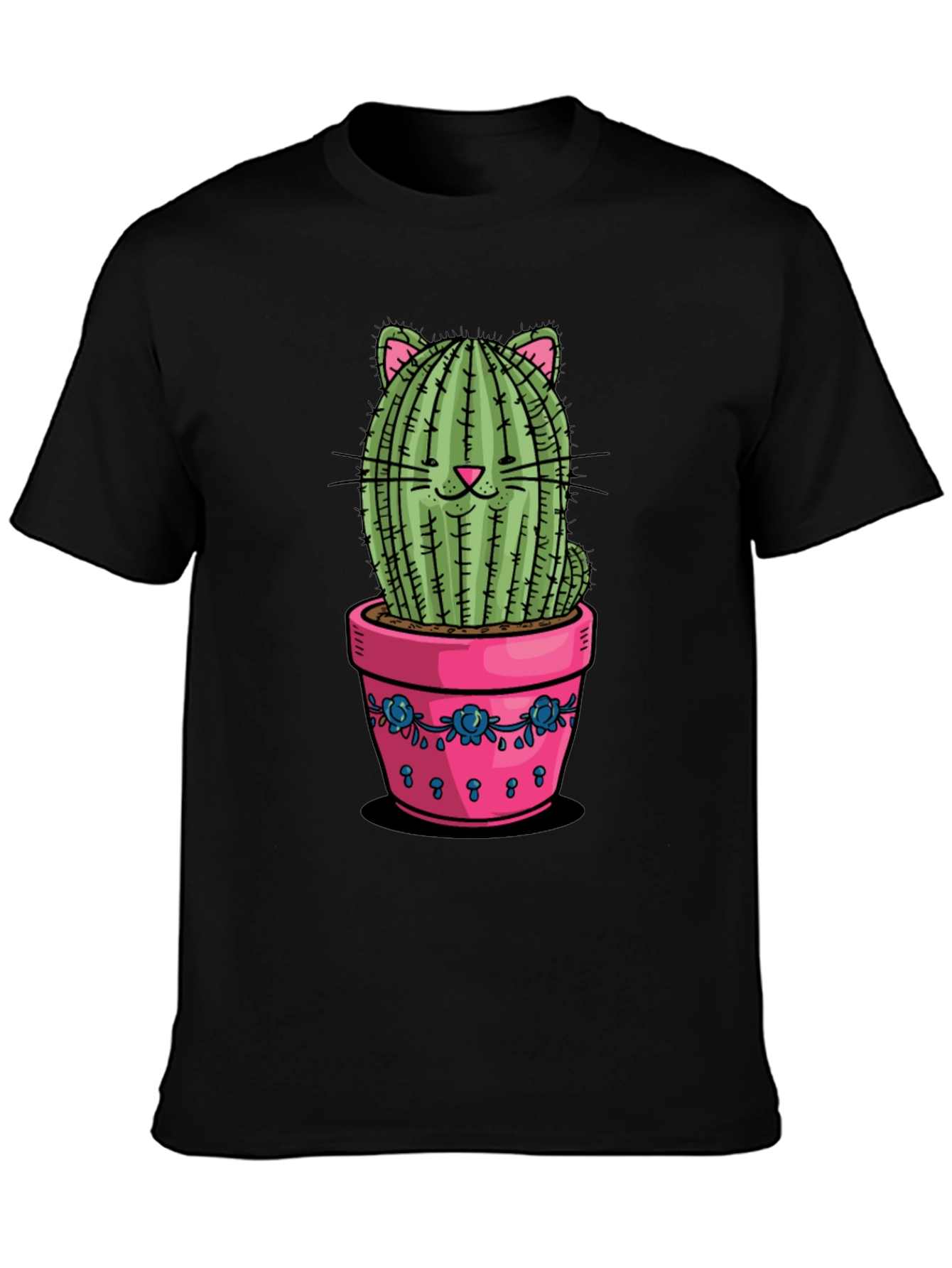 Cat Cactus Potted T-Shirt