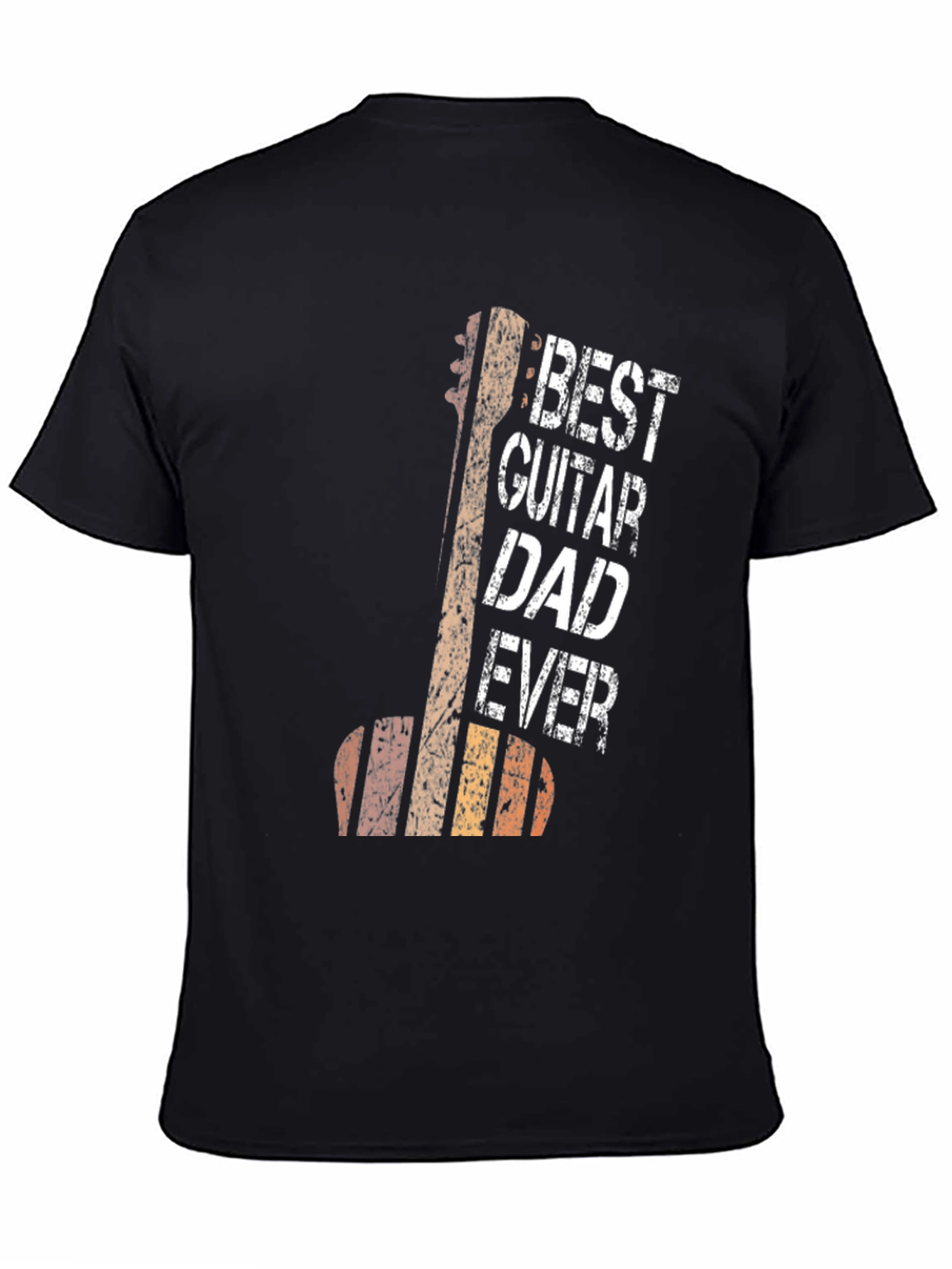 Best Guitar Dad Ever Black T-Shirt