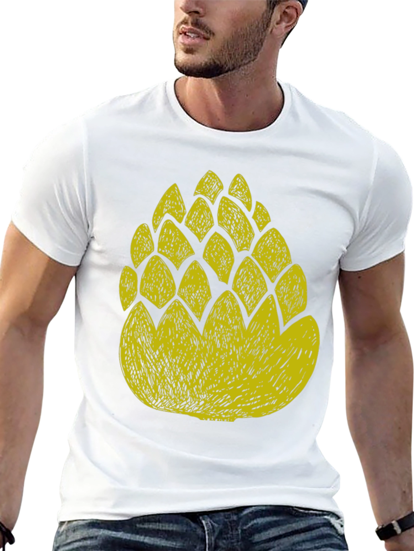 Hop Cone Graphic T-Shirt - Black