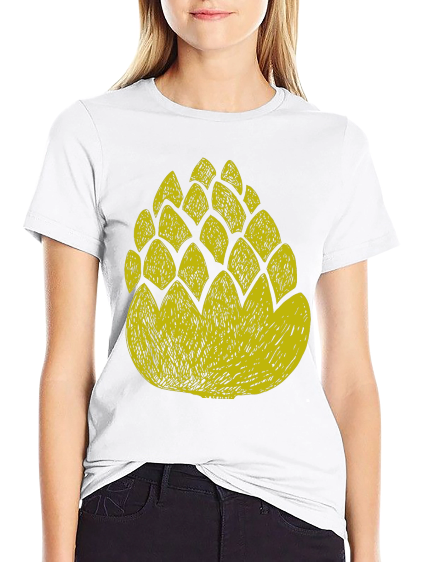 Hop Cone Graphic T-Shirt - Black