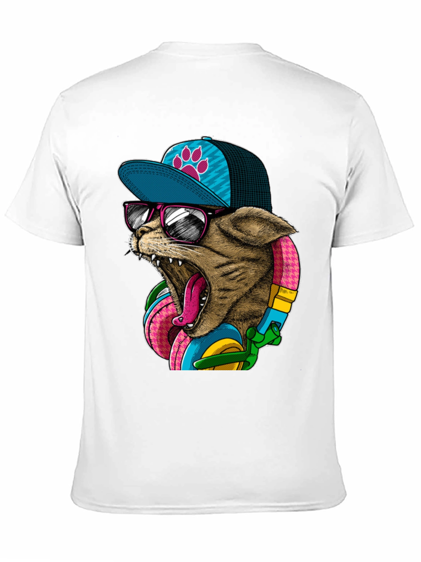 Cool Cat Graphic Tee - Trendy Streetwear Style