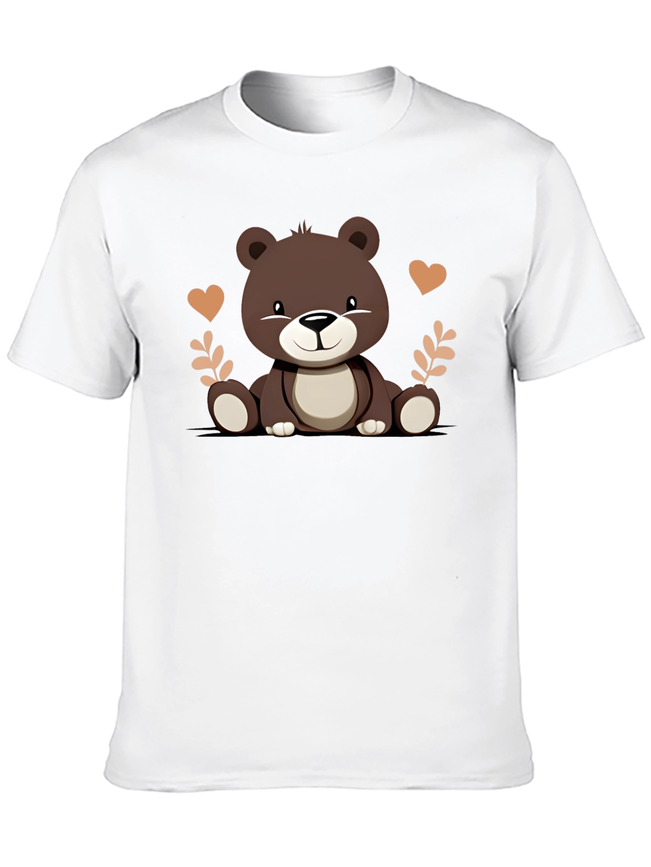 Cute Bear Graphic Tee - Soft Cotton Comfort