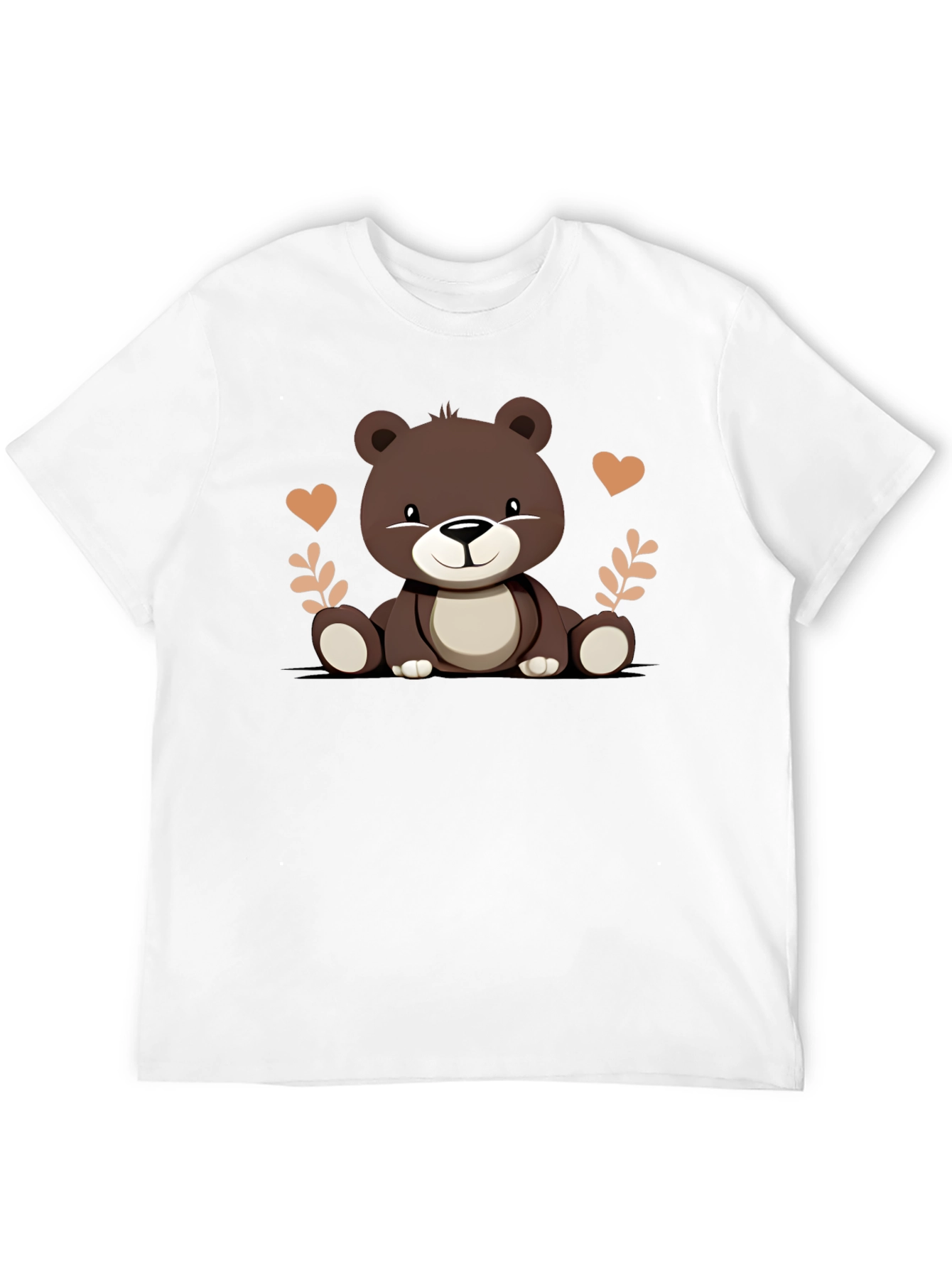 Cute Bear Graphic Tee - Soft Cotton Comfort