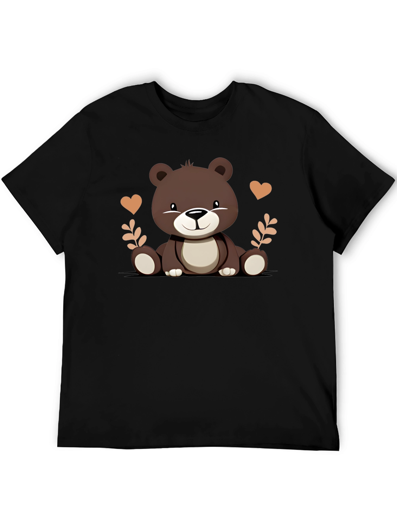 Cute Bear Graphic Tee - Soft Cotton Comfort