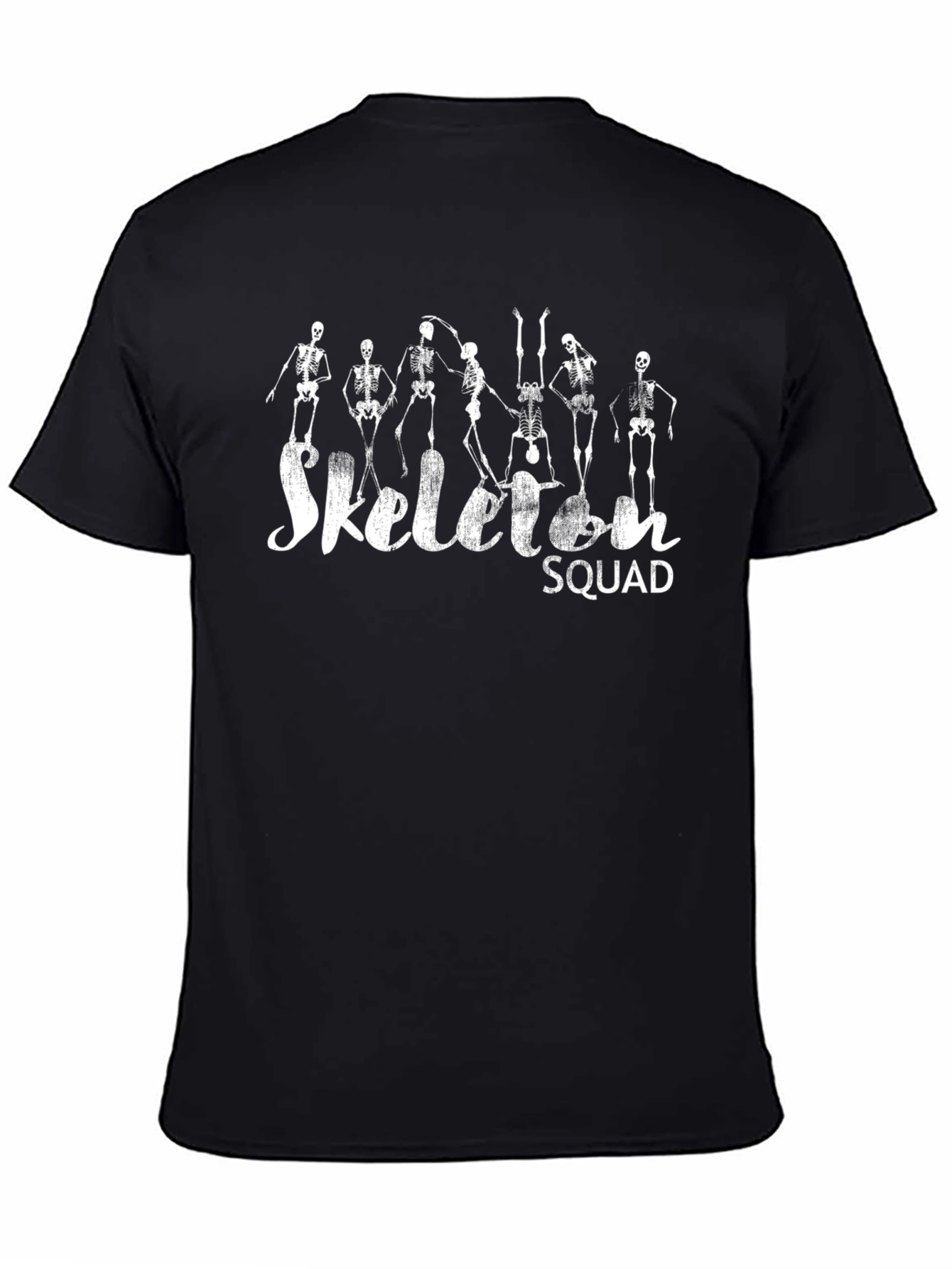Skeleton Squad Black Graphic T-Shirt