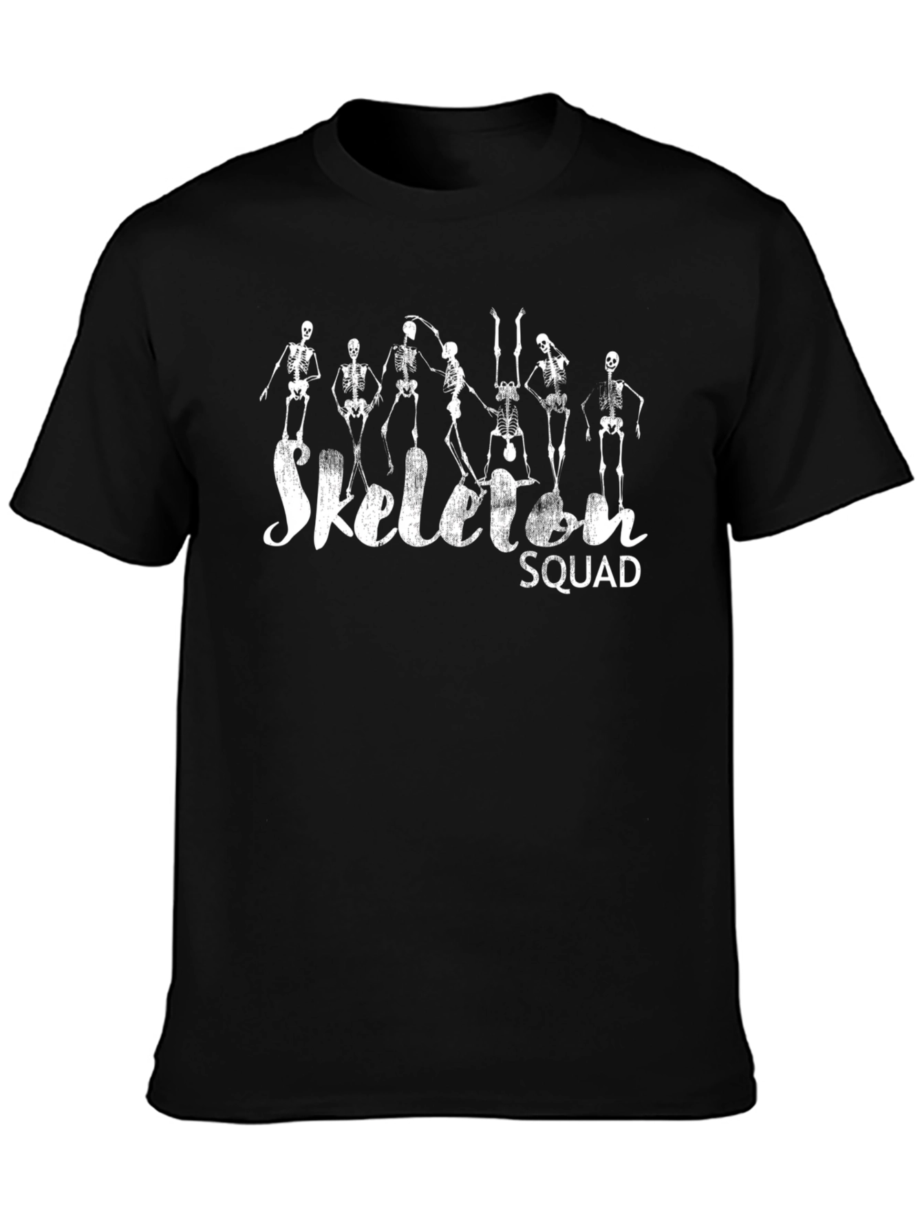Skeleton Squad Black Graphic T-Shirt
