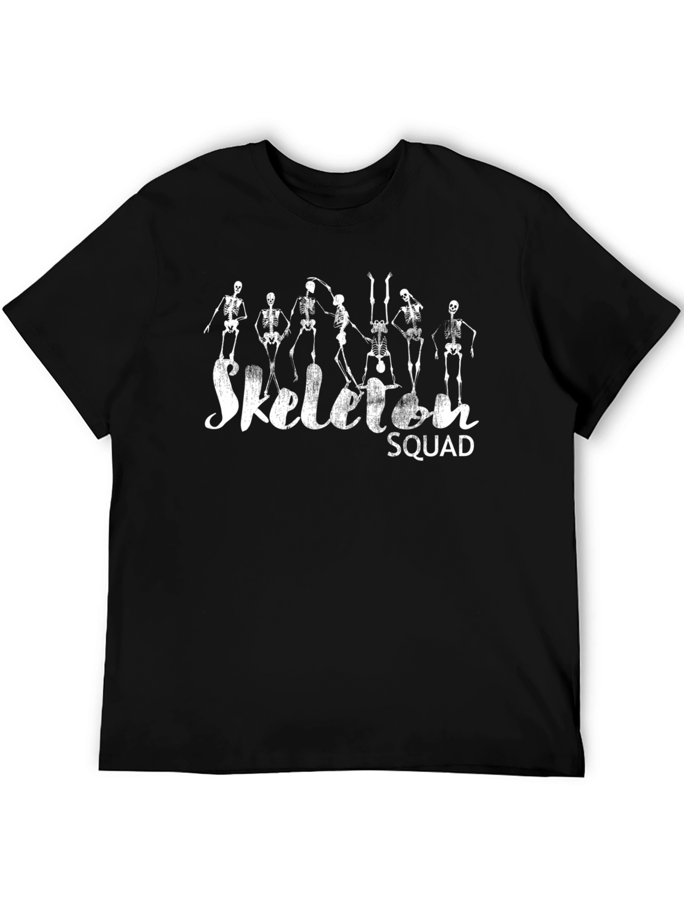 Skeleton Squad Black Graphic T-Shirt