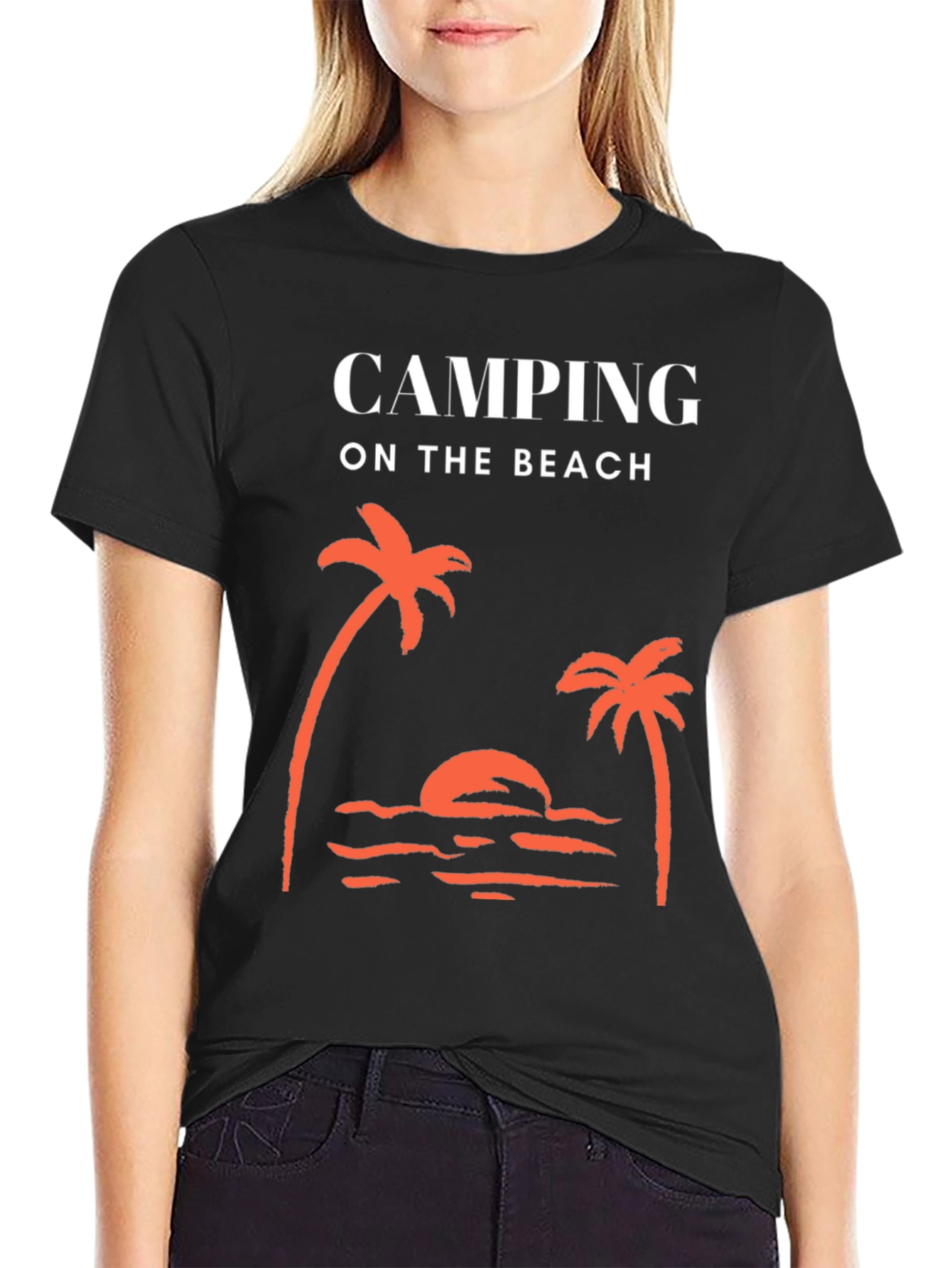 Camping on the Beach Graphic Tee