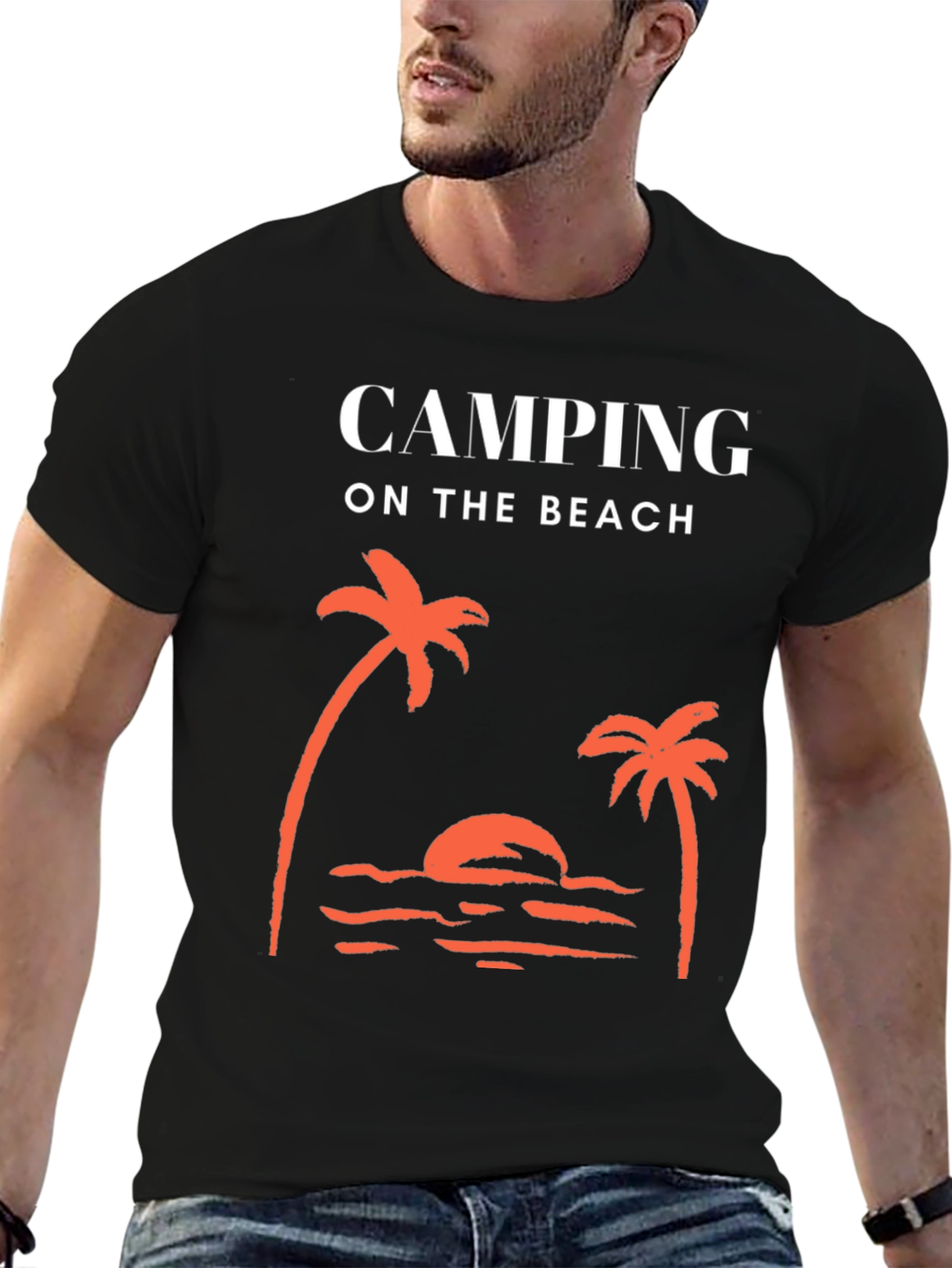 Camping on the Beach Graphic Tee