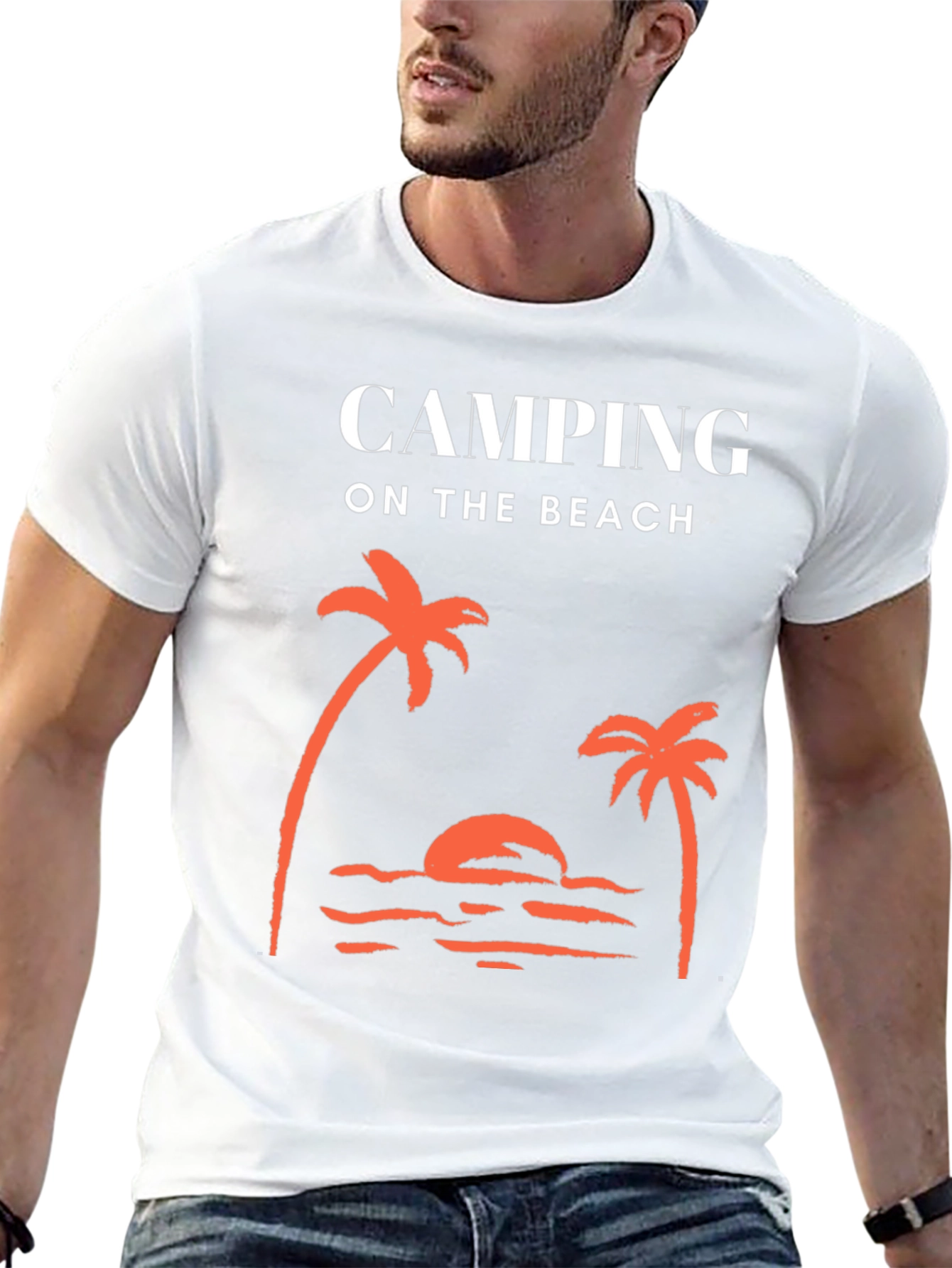 Camping on the Beach Graphic Tee