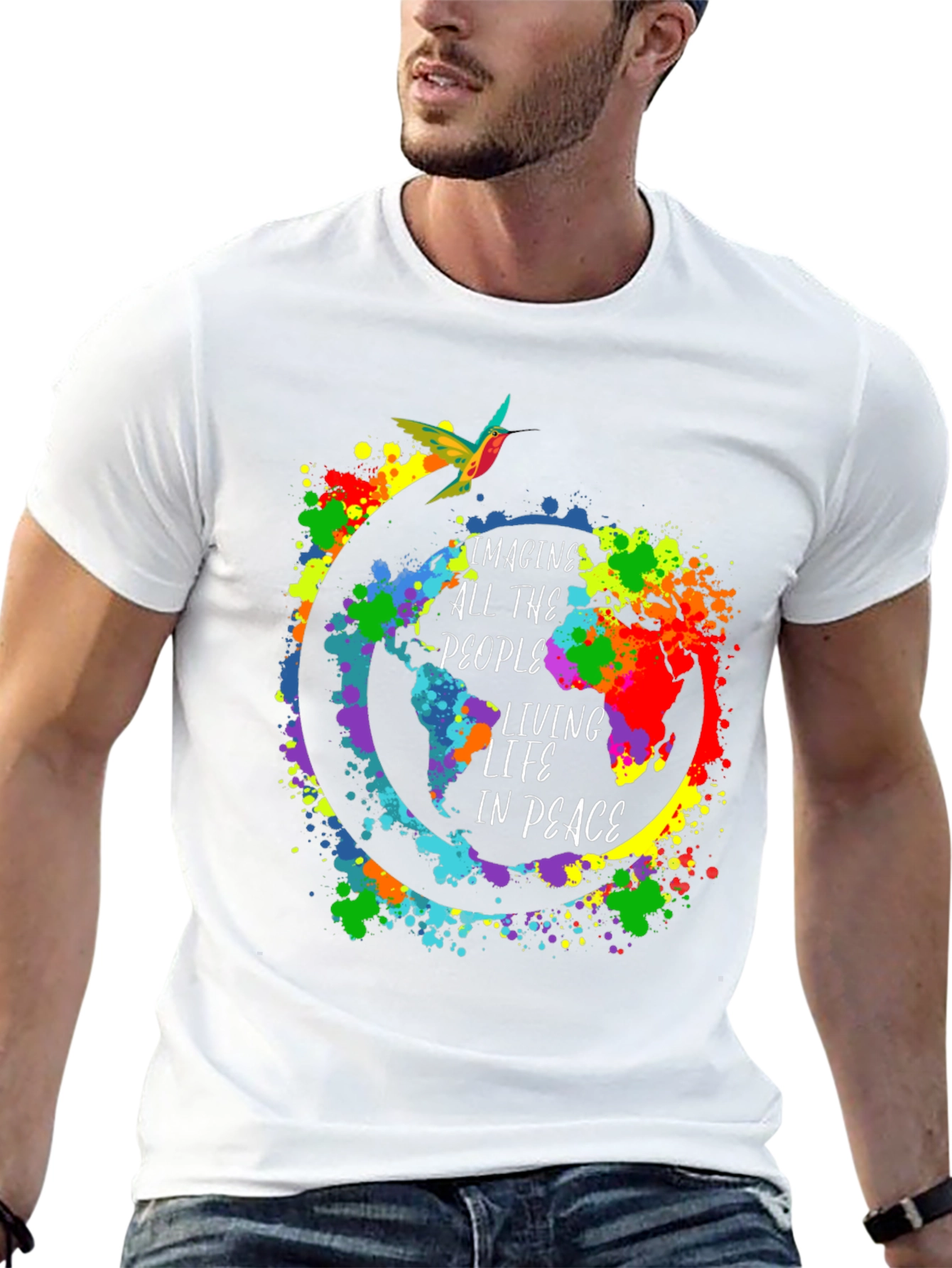 Imagine All the People T-Shirt Peace Design