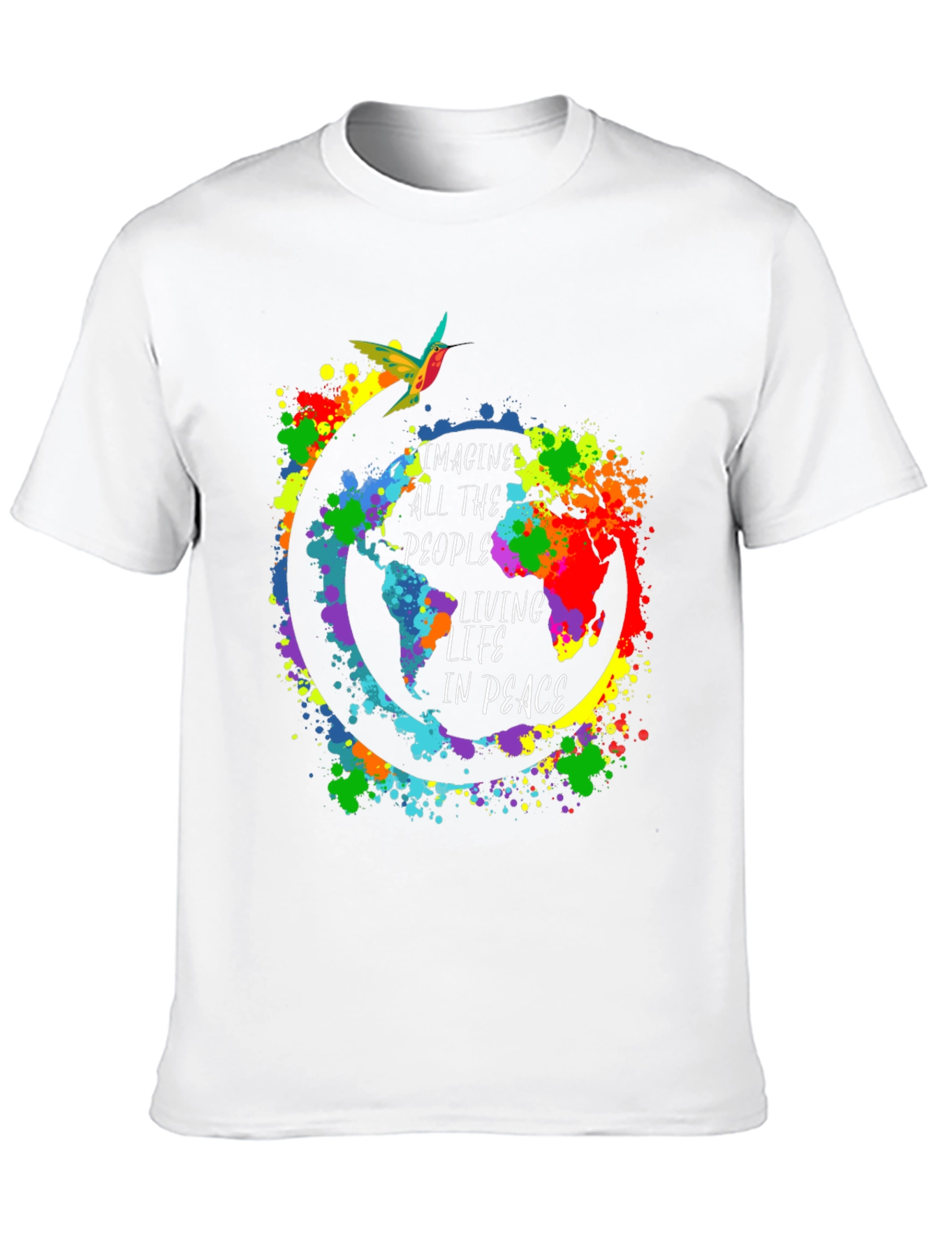 Imagine All the People T-Shirt Peace Design