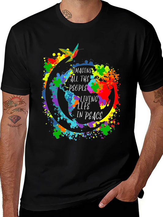 Imagine All the People T-Shirt Peace Design