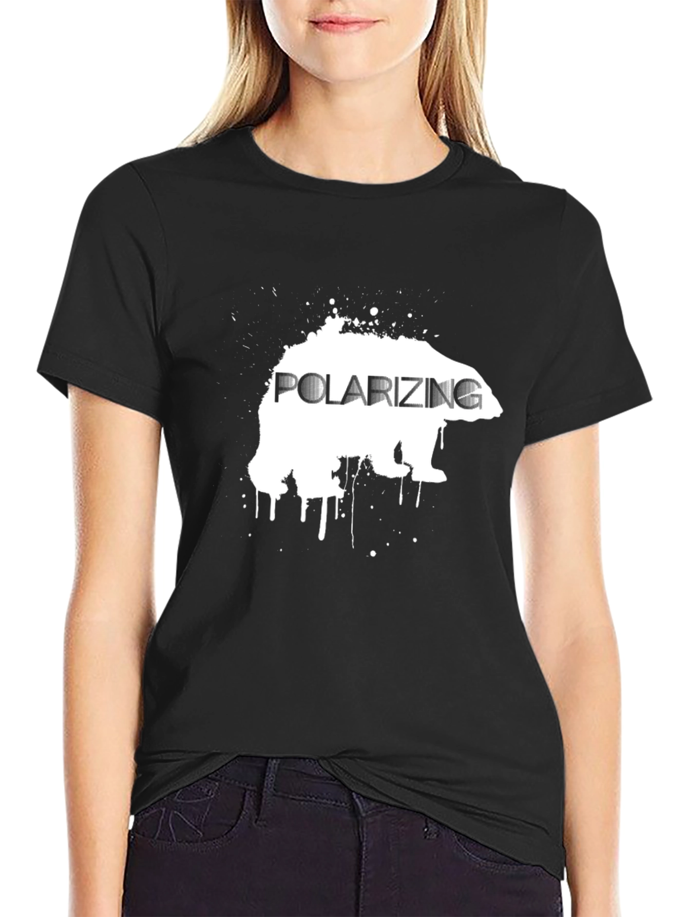 Polarizing Bear Black Graphic Tee