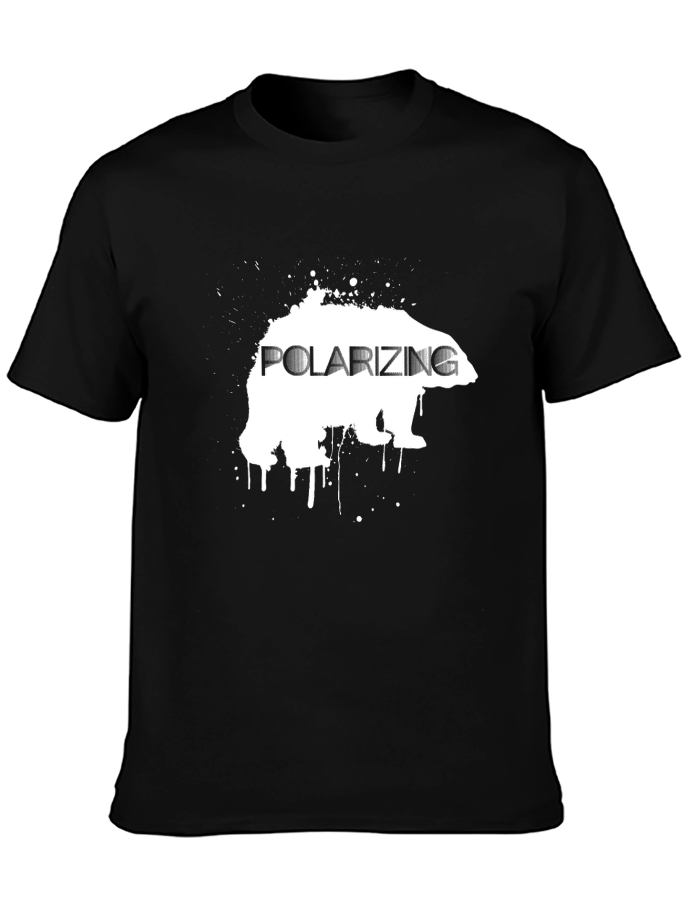 Polarizing Bear Black Graphic Tee