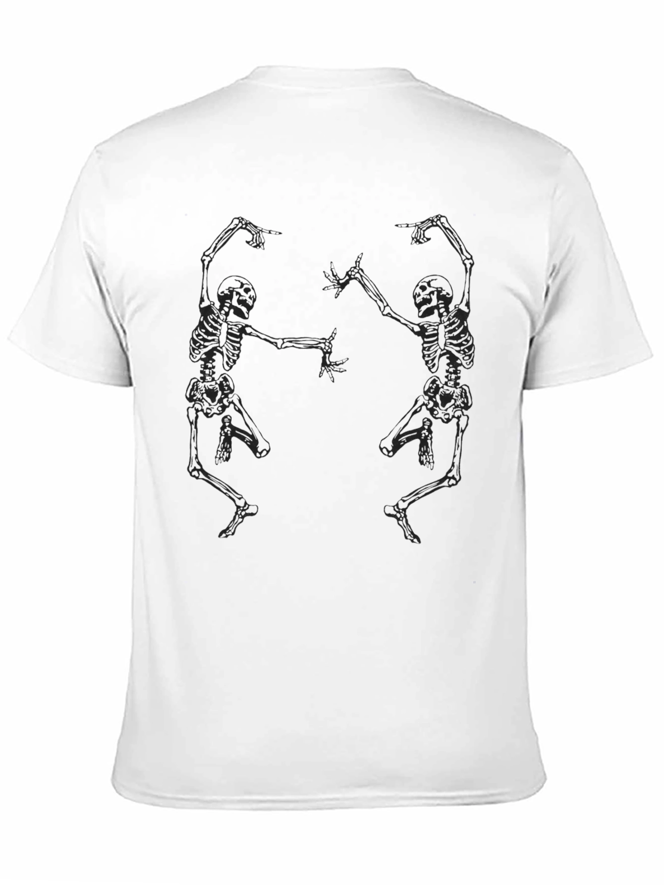 Dancing Skeletons Graphic Tee - Black