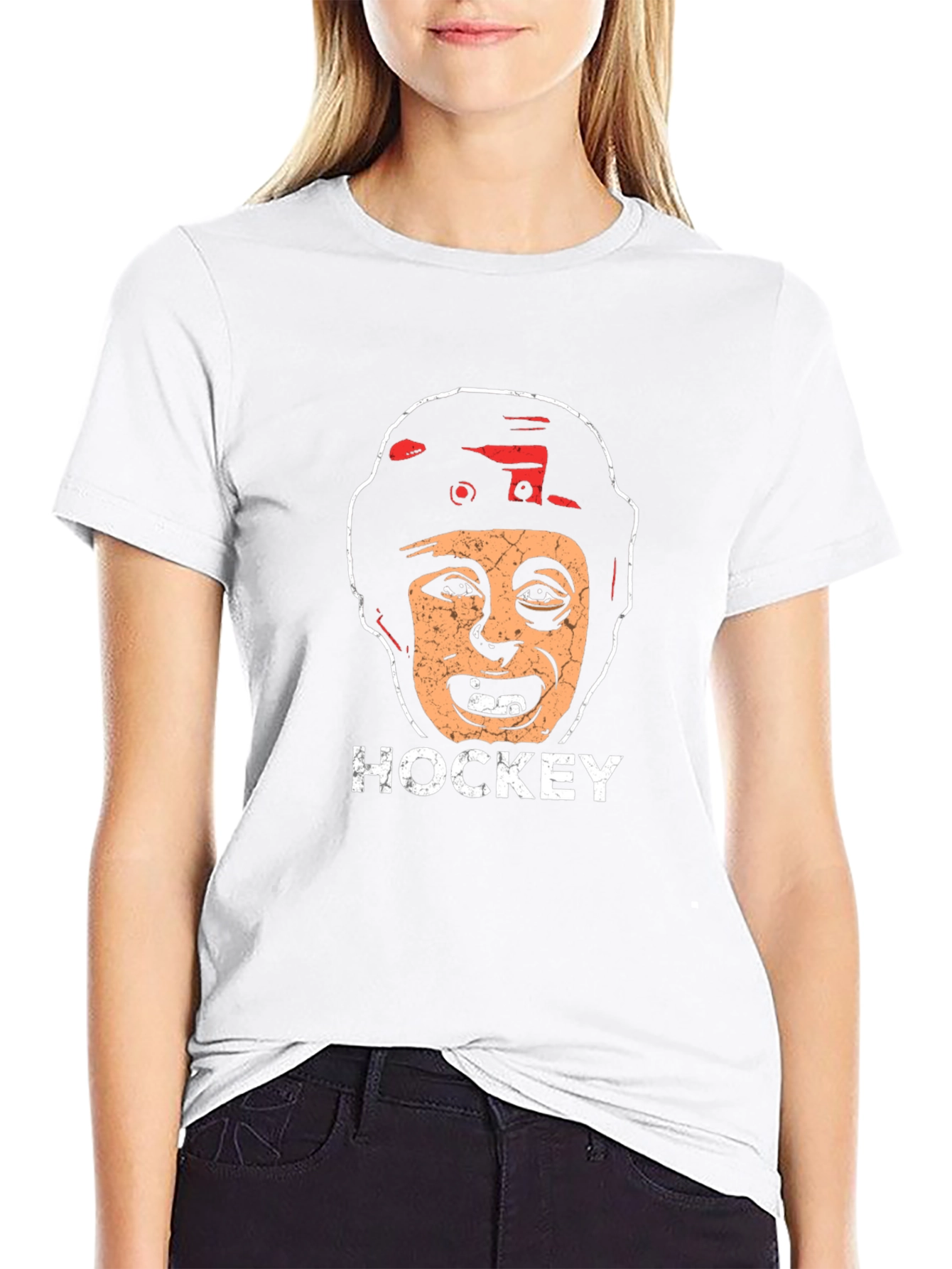 Hockey Player Graphic T-Shirt