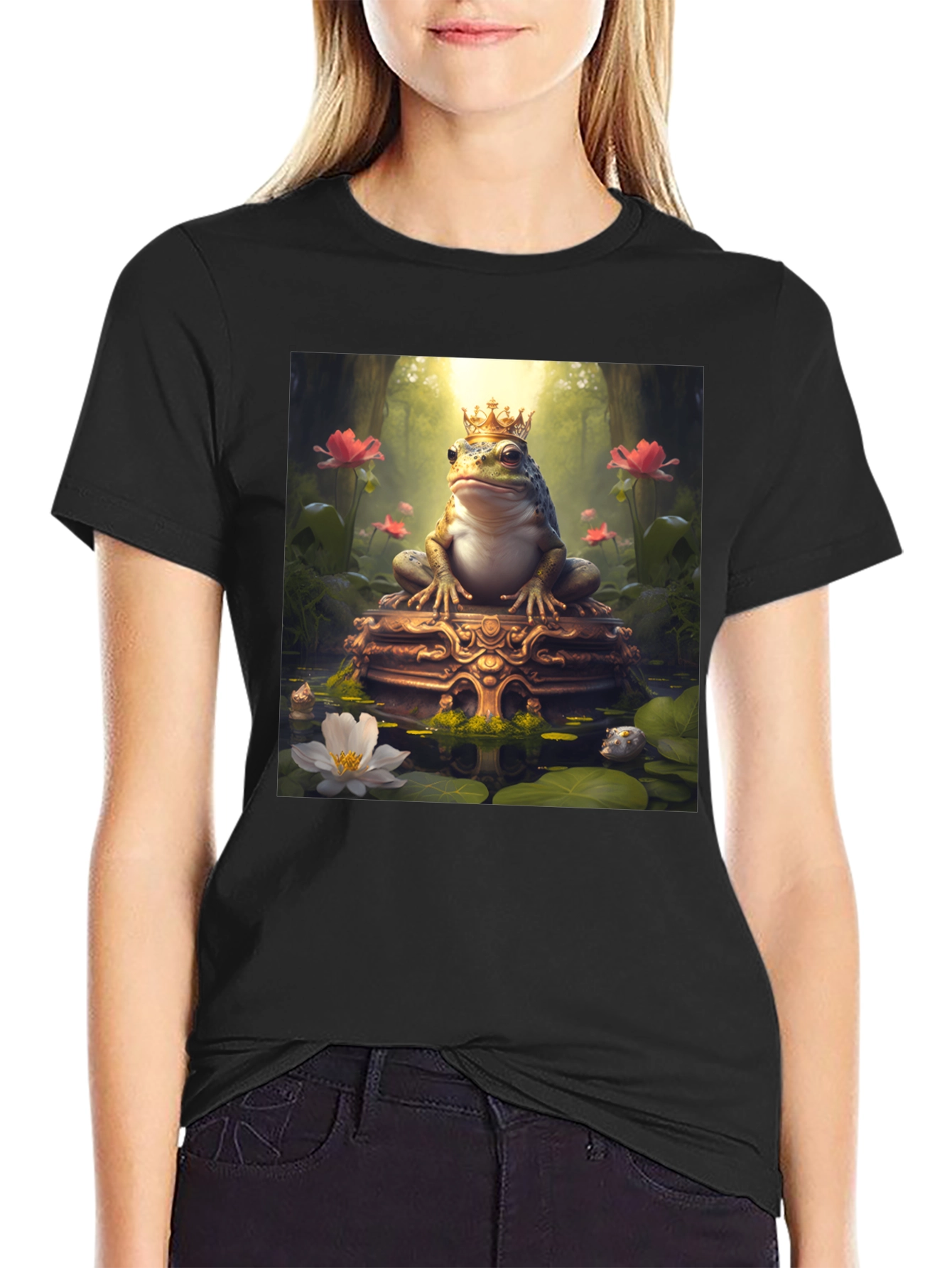 Frog King T-Shirt - Gildan Heavy Cotton