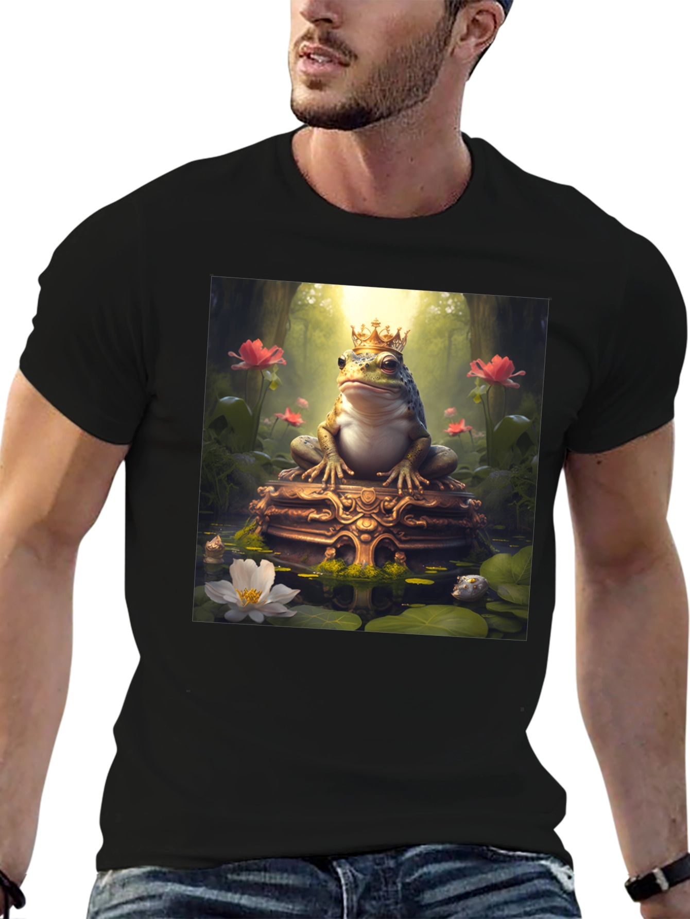 Frog King T-Shirt - Gildan Heavy Cotton