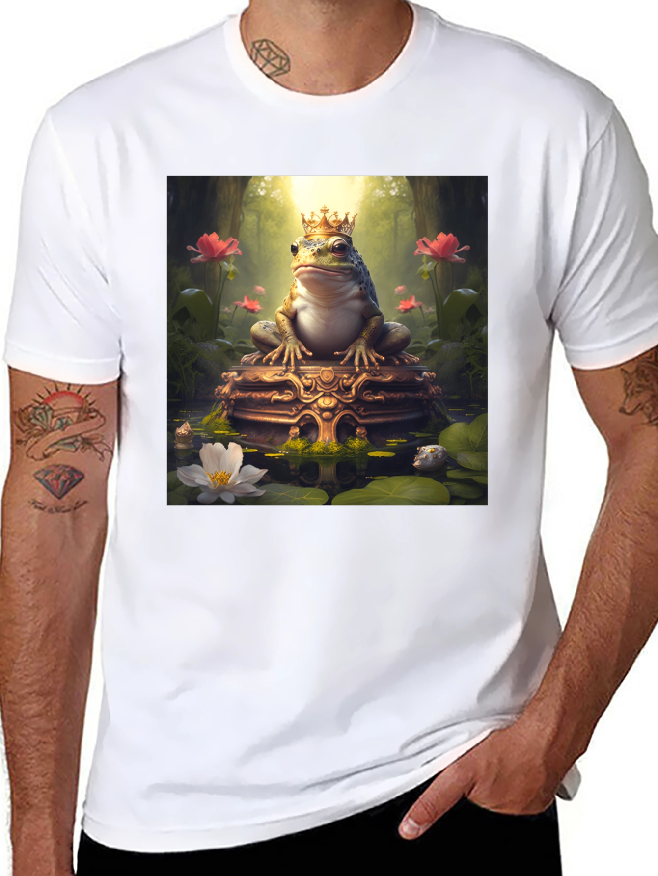 Frog King T-Shirt - Gildan Heavy Cotton