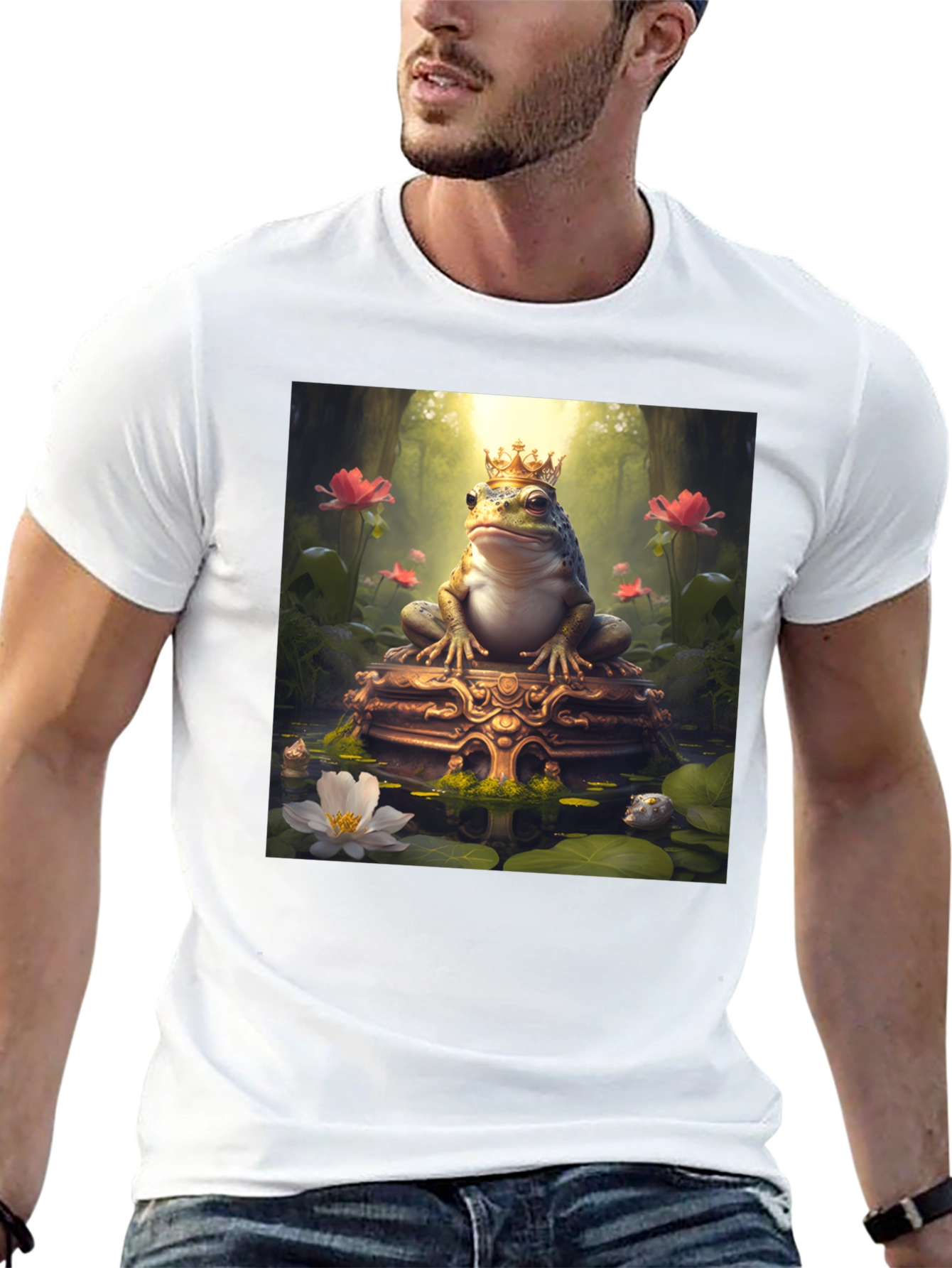 Frog King T-Shirt - Gildan Heavy Cotton