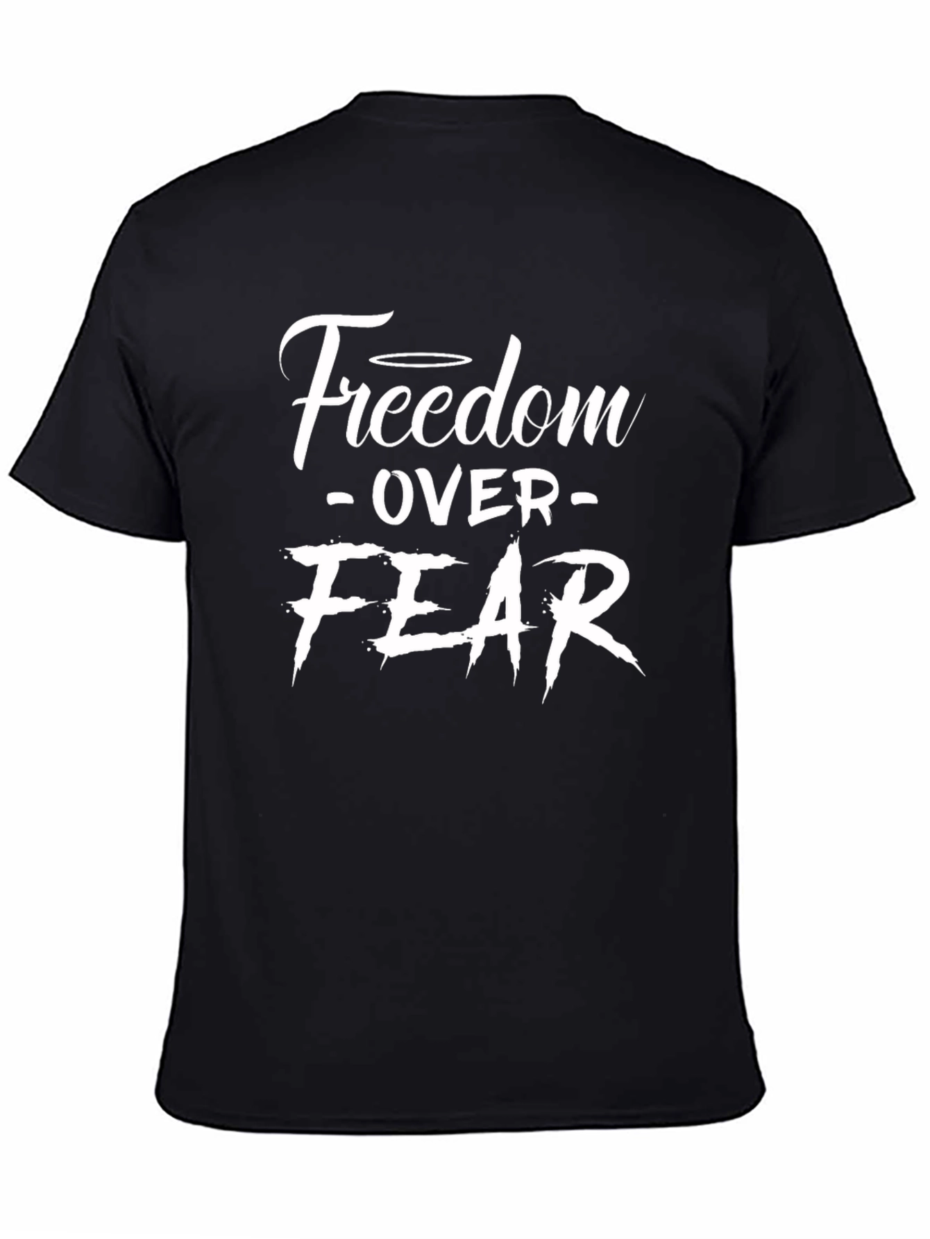Freedom Over Fear Graphic Tee - Black