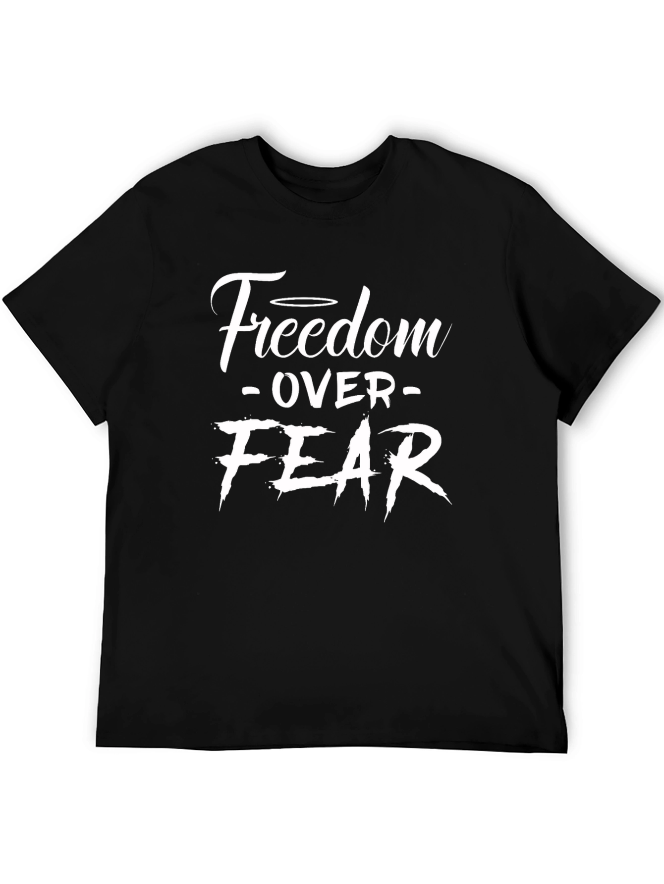 Freedom Over Fear Graphic Tee - Black