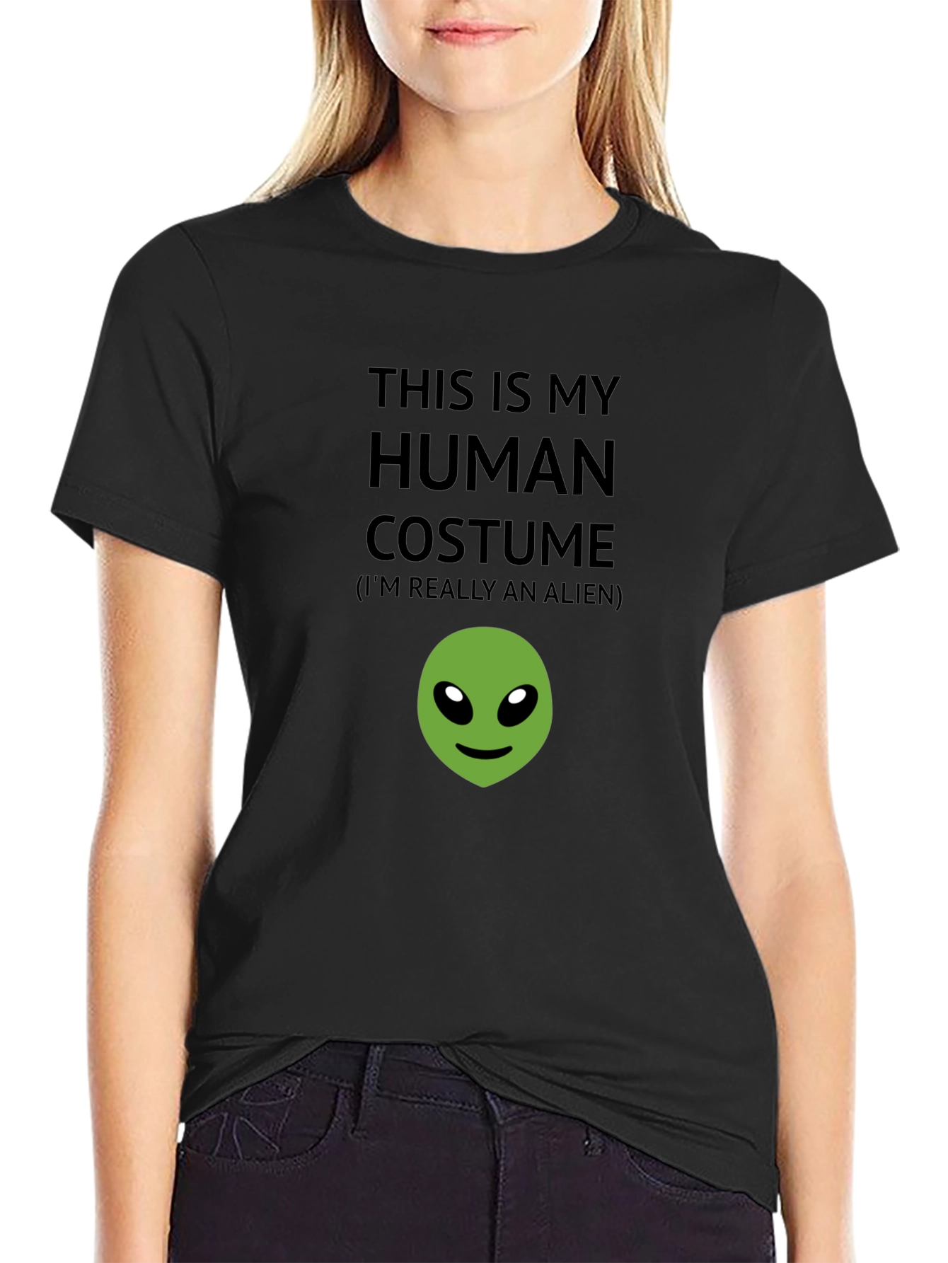 Human Costume Alien T-Shirt - Funny Novelty Tee