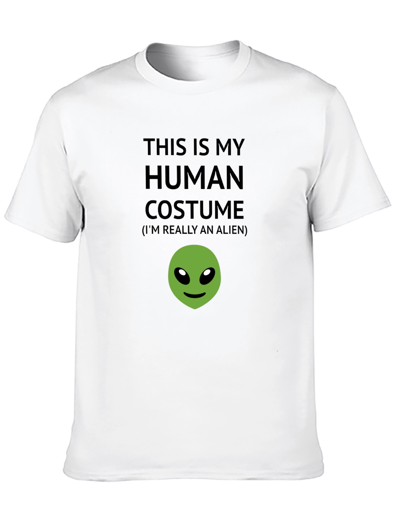 Human Costume Alien T-Shirt - Funny Novelty Tee