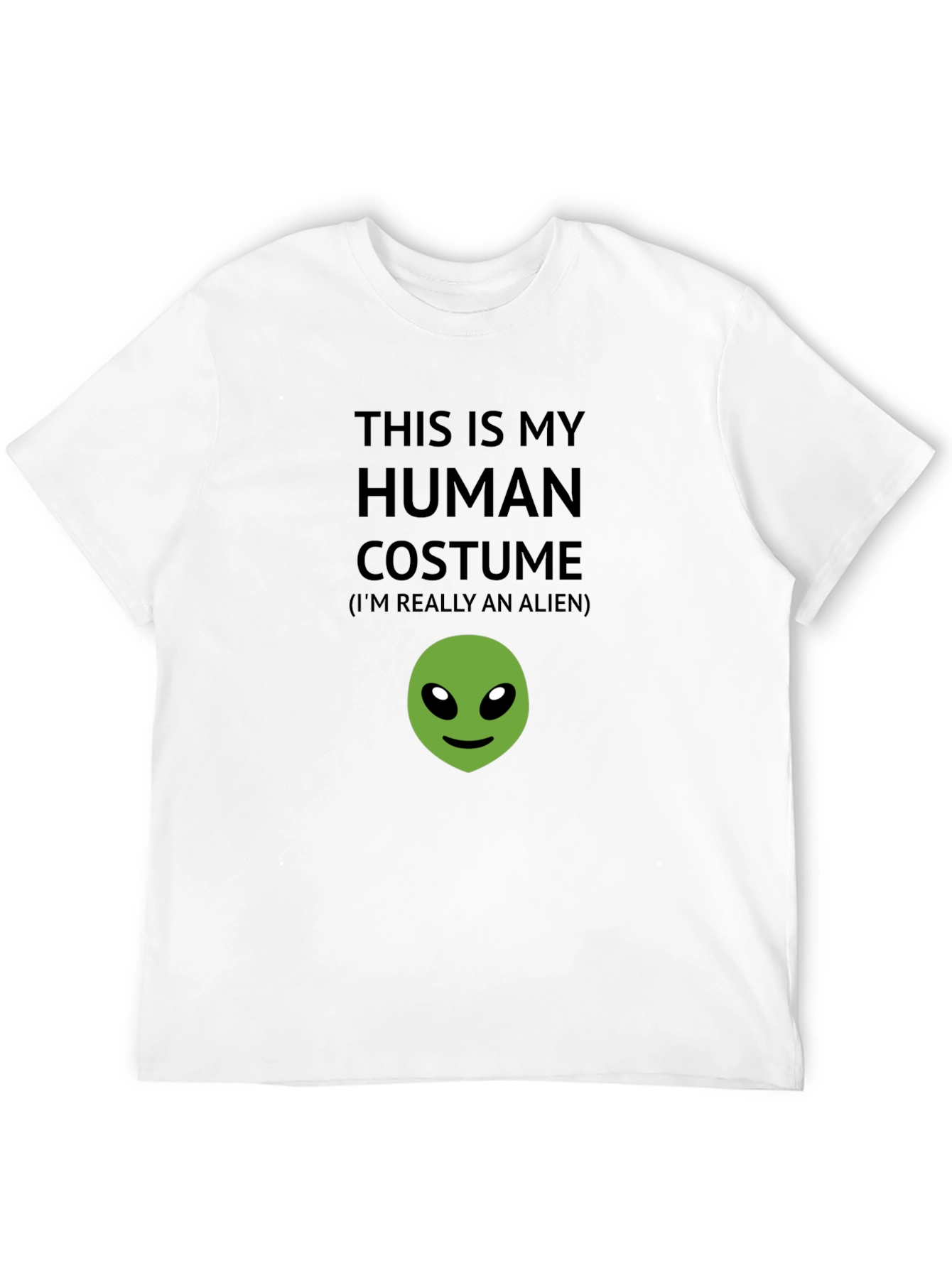 Human Costume Alien T-Shirt - Funny Novelty Tee