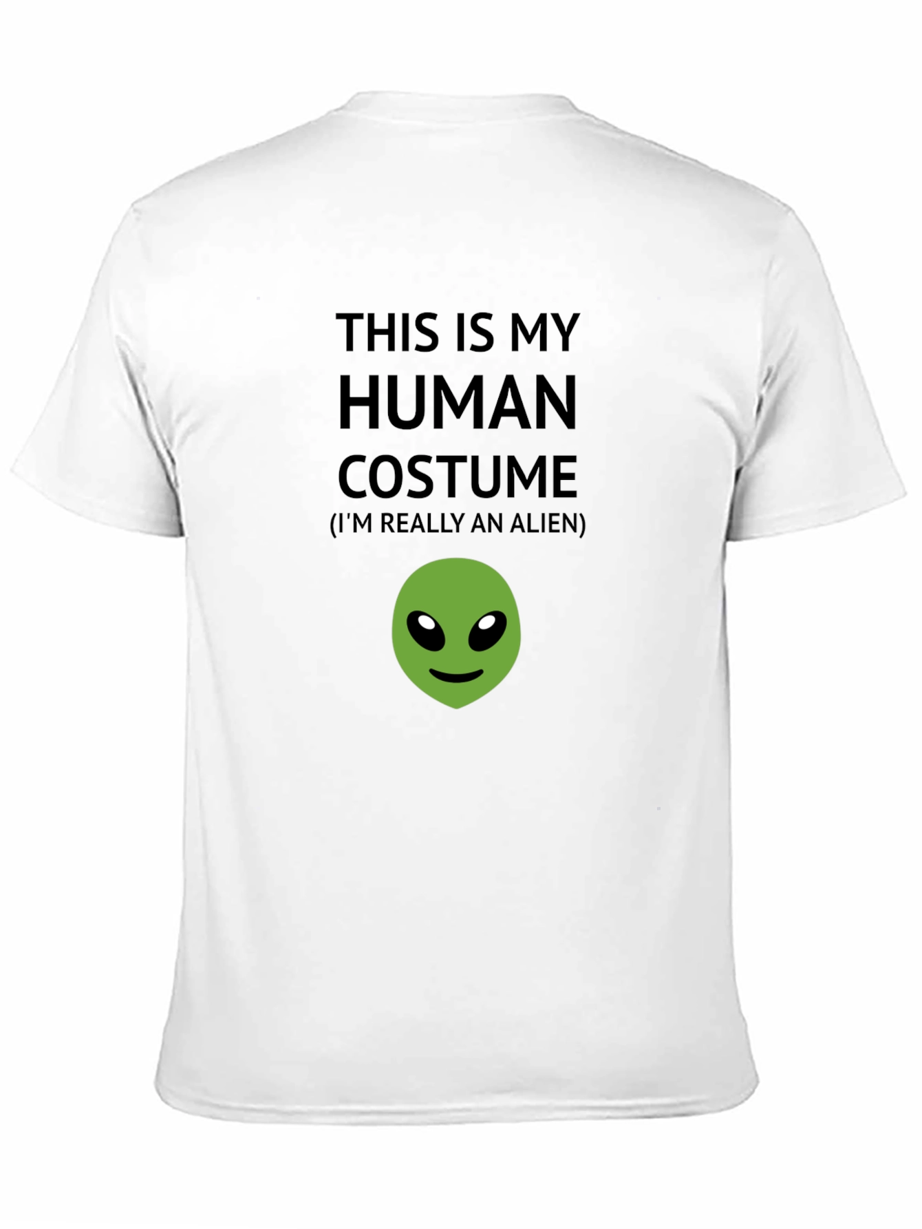 Human Costume Alien T-Shirt - Funny Novelty Tee