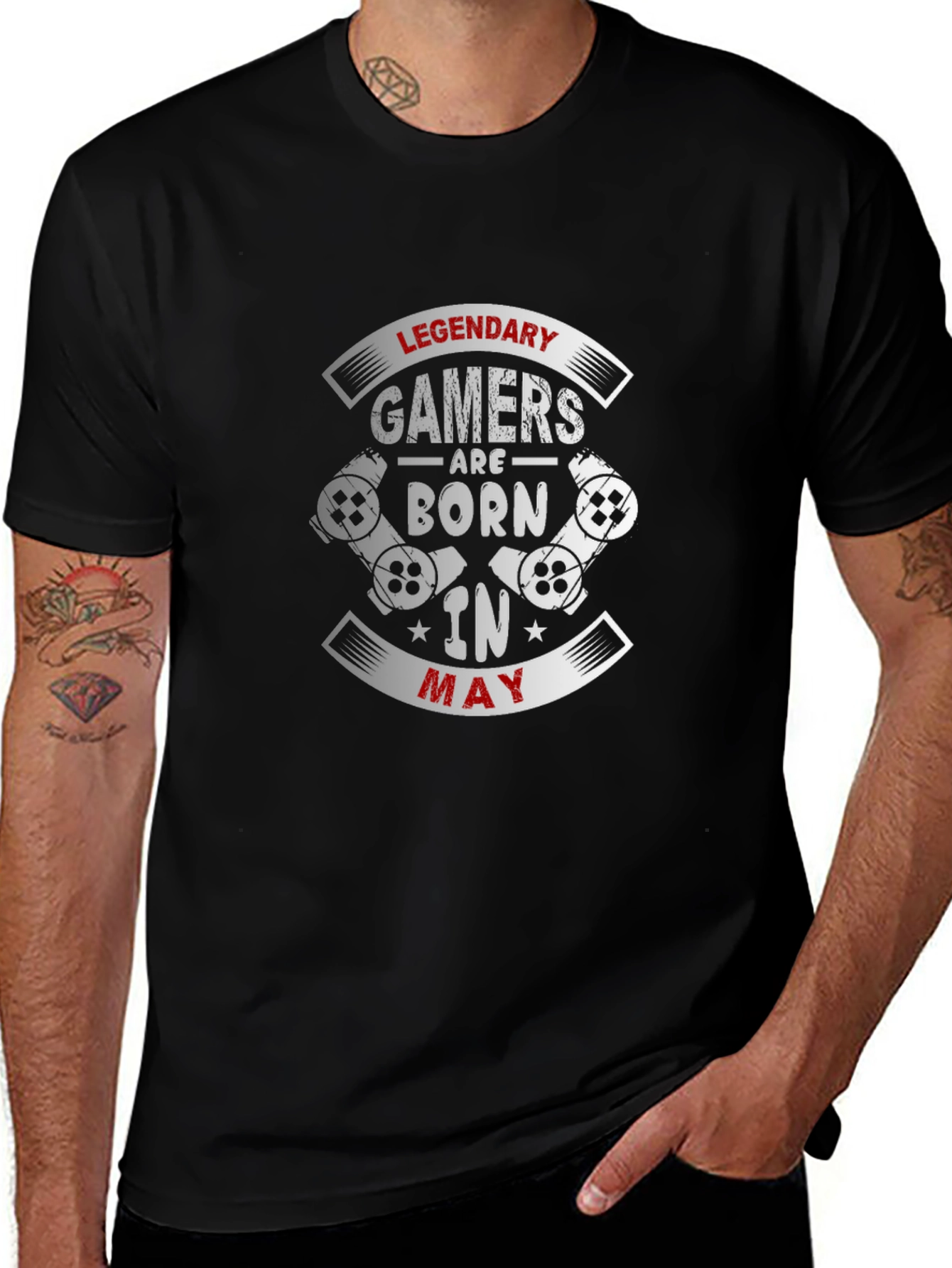 Legendary Gamers Born in May Graphic T-Shirt