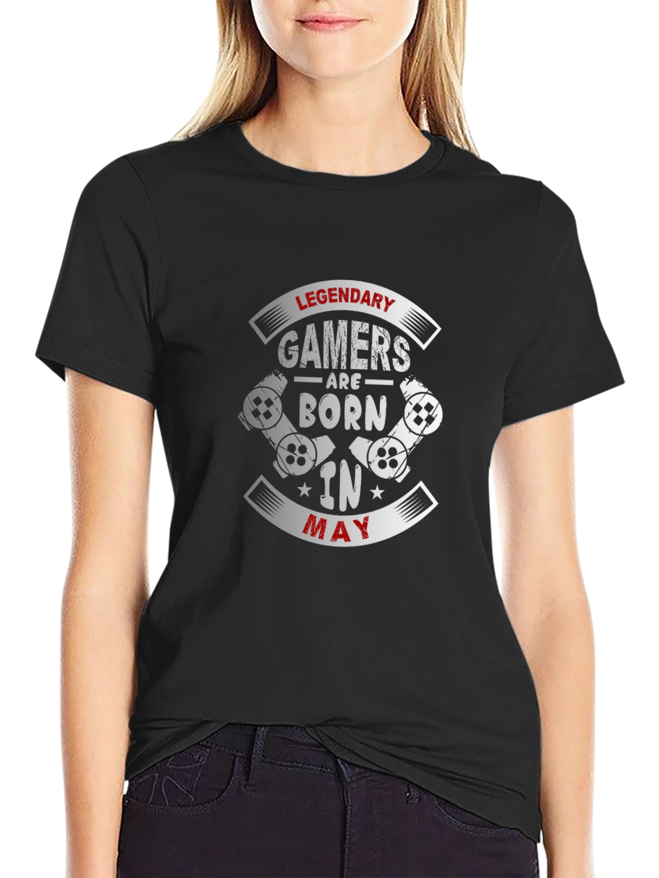 Legendary Gamers Born in May Graphic T-Shirt