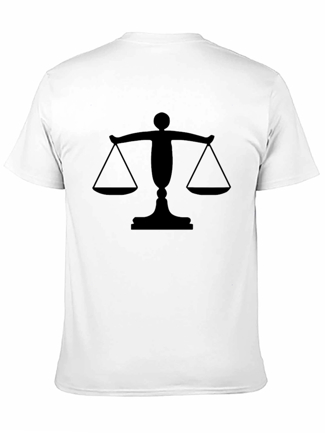 Scales of Justice Graphic Tee - Black Cotton T-Shirt