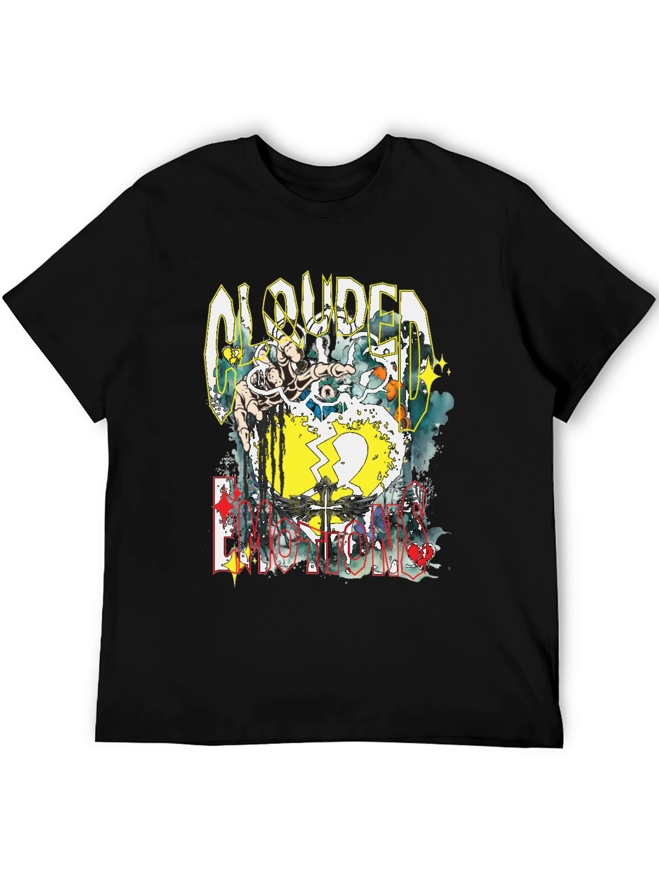 Clouded Emotions Graphic Print T-Shirt