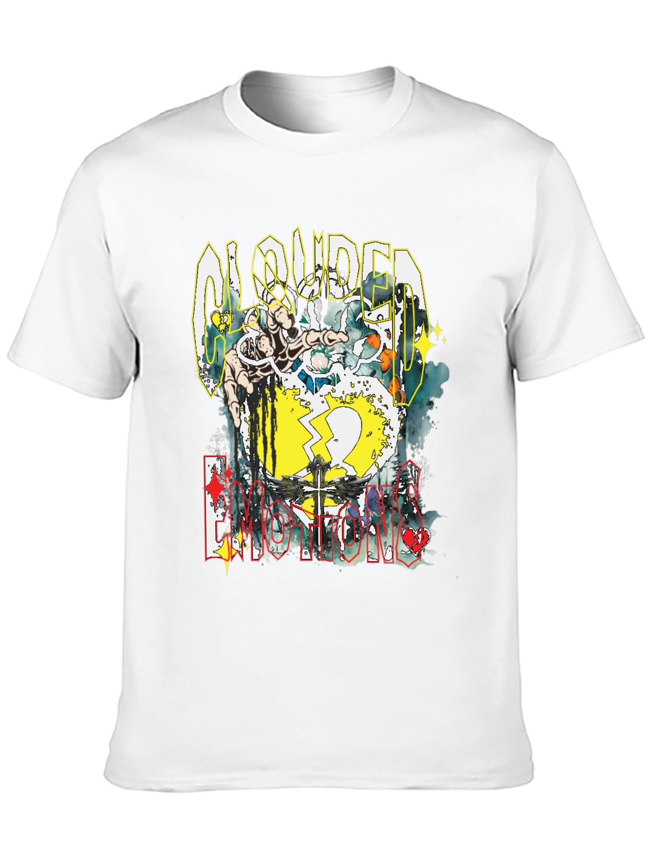 Clouded Emotions Graphic Print T-Shirt