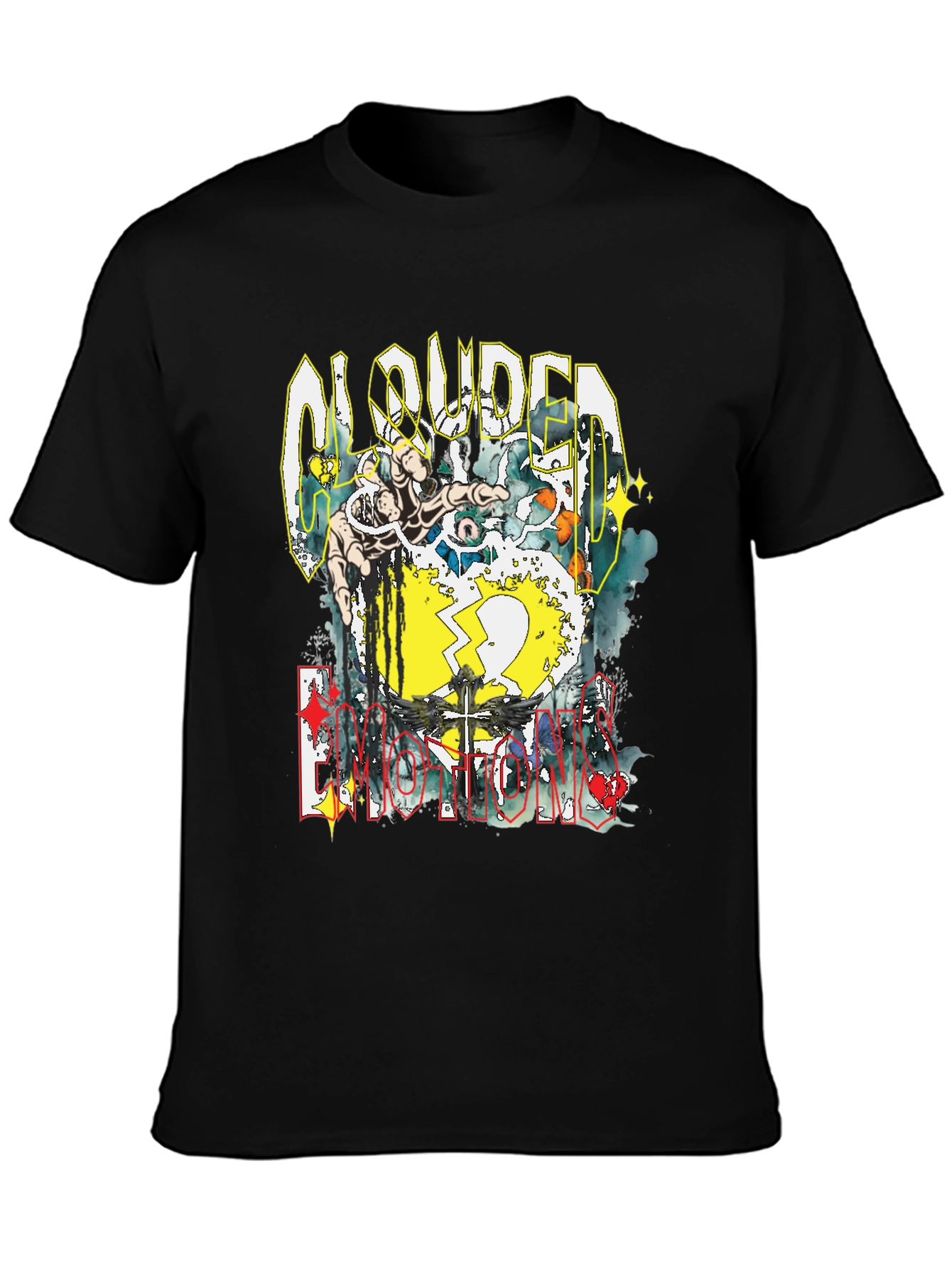 Clouded Emotions Graphic Print T-Shirt