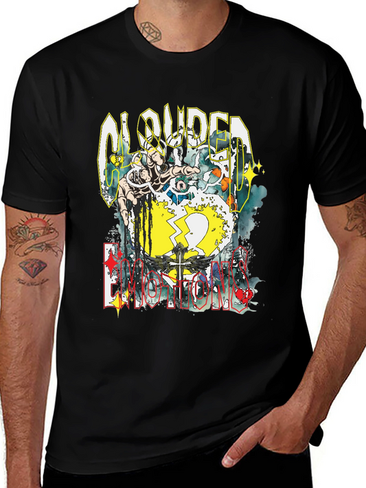 Clouded Emotions Graphic Print T-Shirt