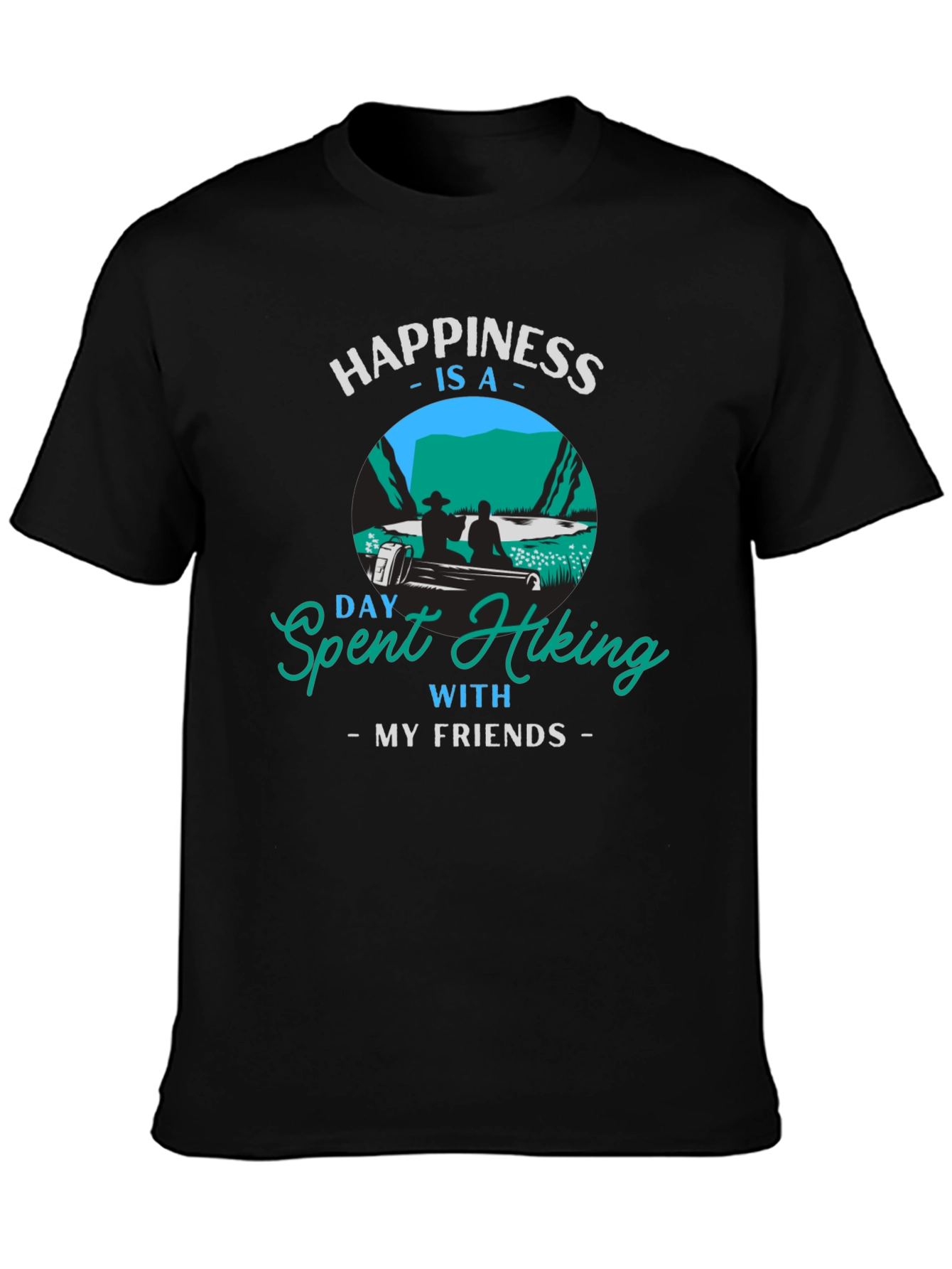 Hiking Friends Tee - Happiness Is Hiking