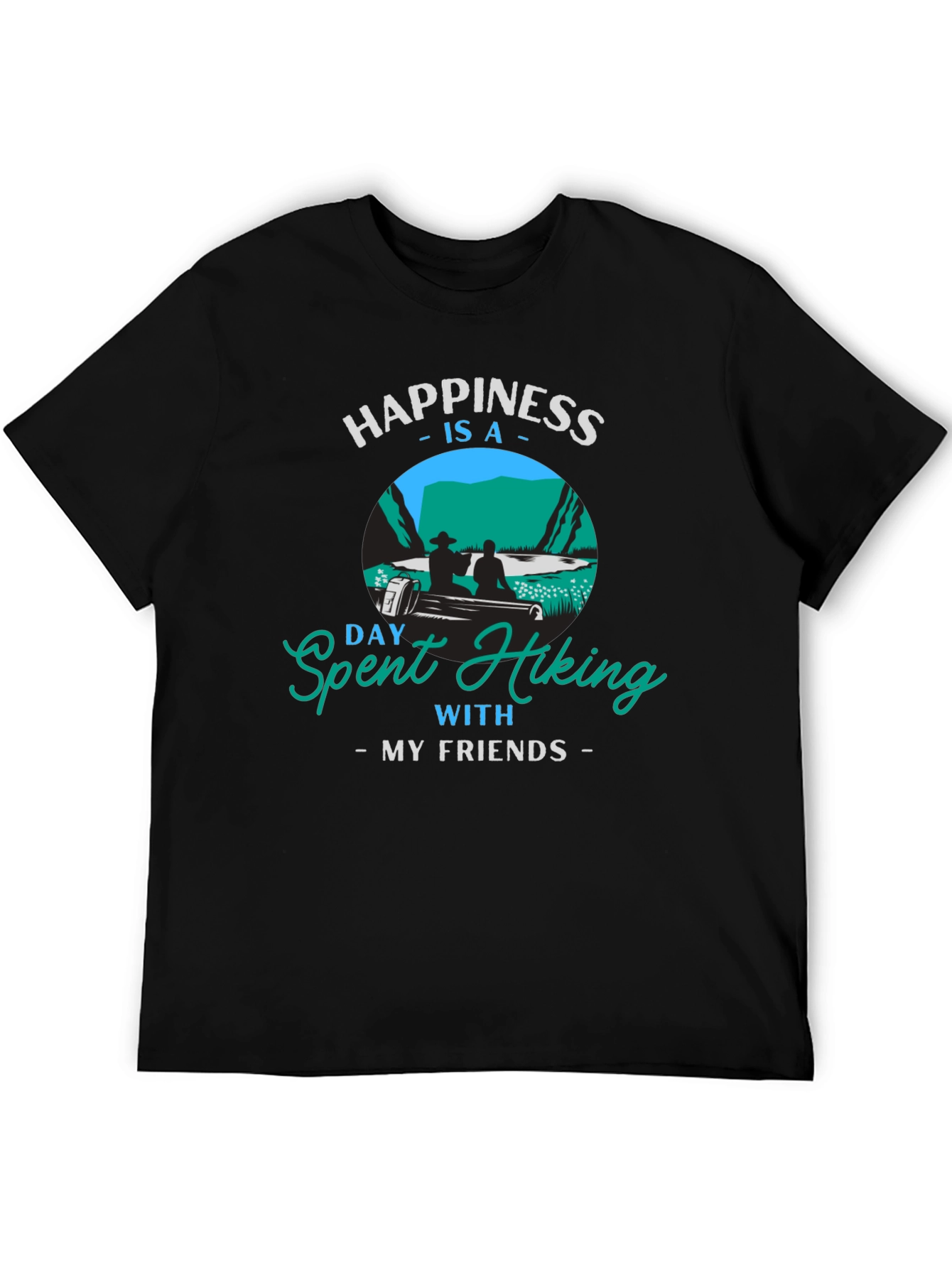 Hiking Friends Tee - Happiness Is Hiking