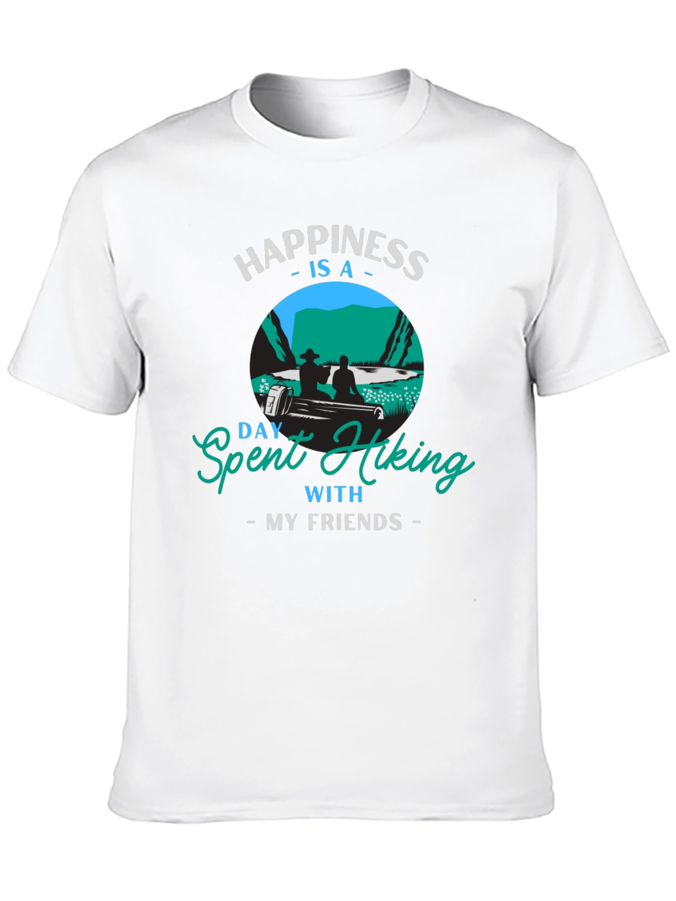 Hiking Friends Tee - Happiness Is Hiking