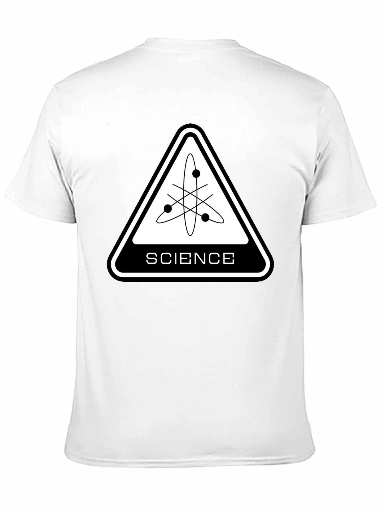 Science Atom Graphic Black T-Shirt