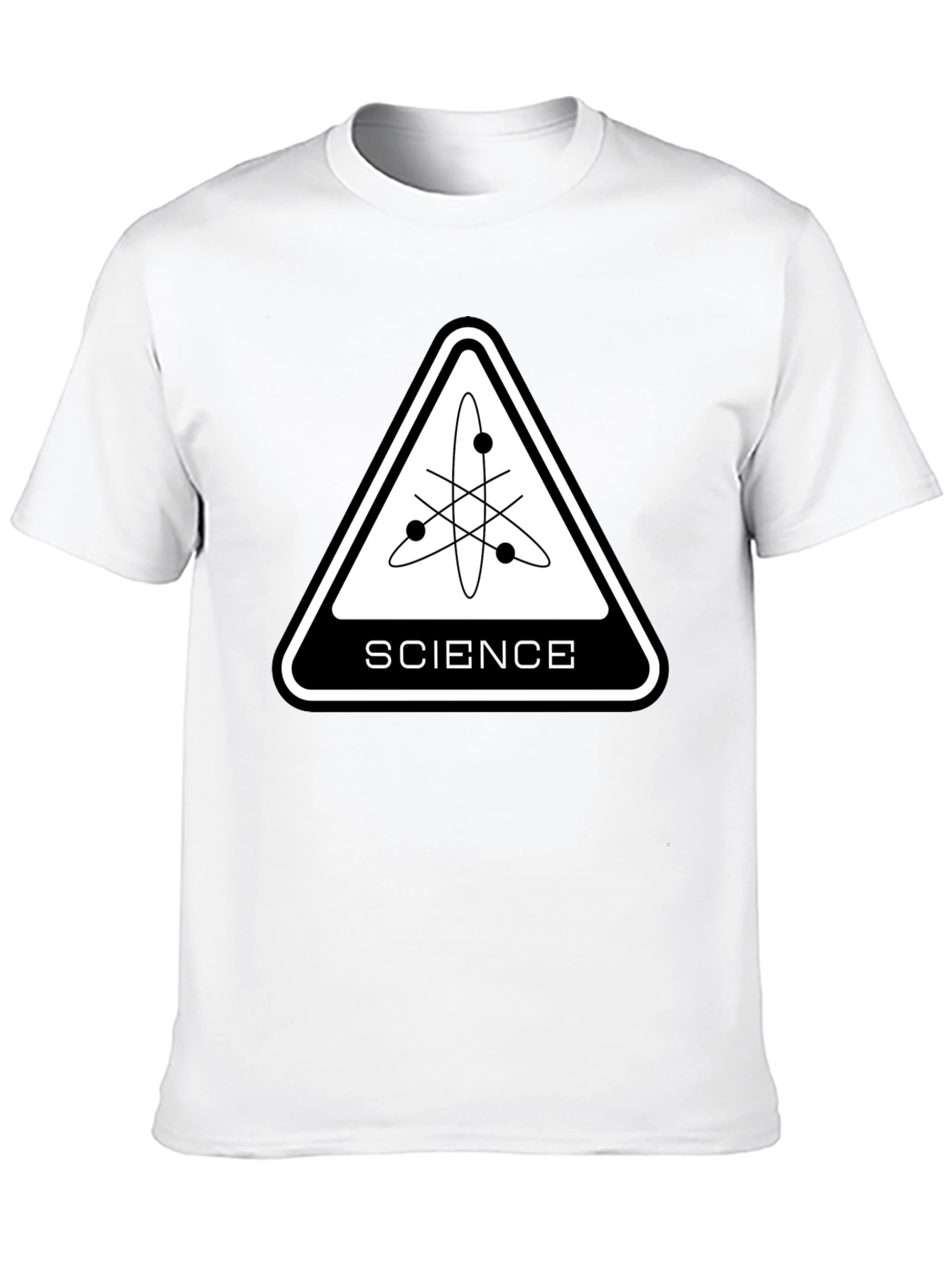 Science Atom Graphic Black T-Shirt