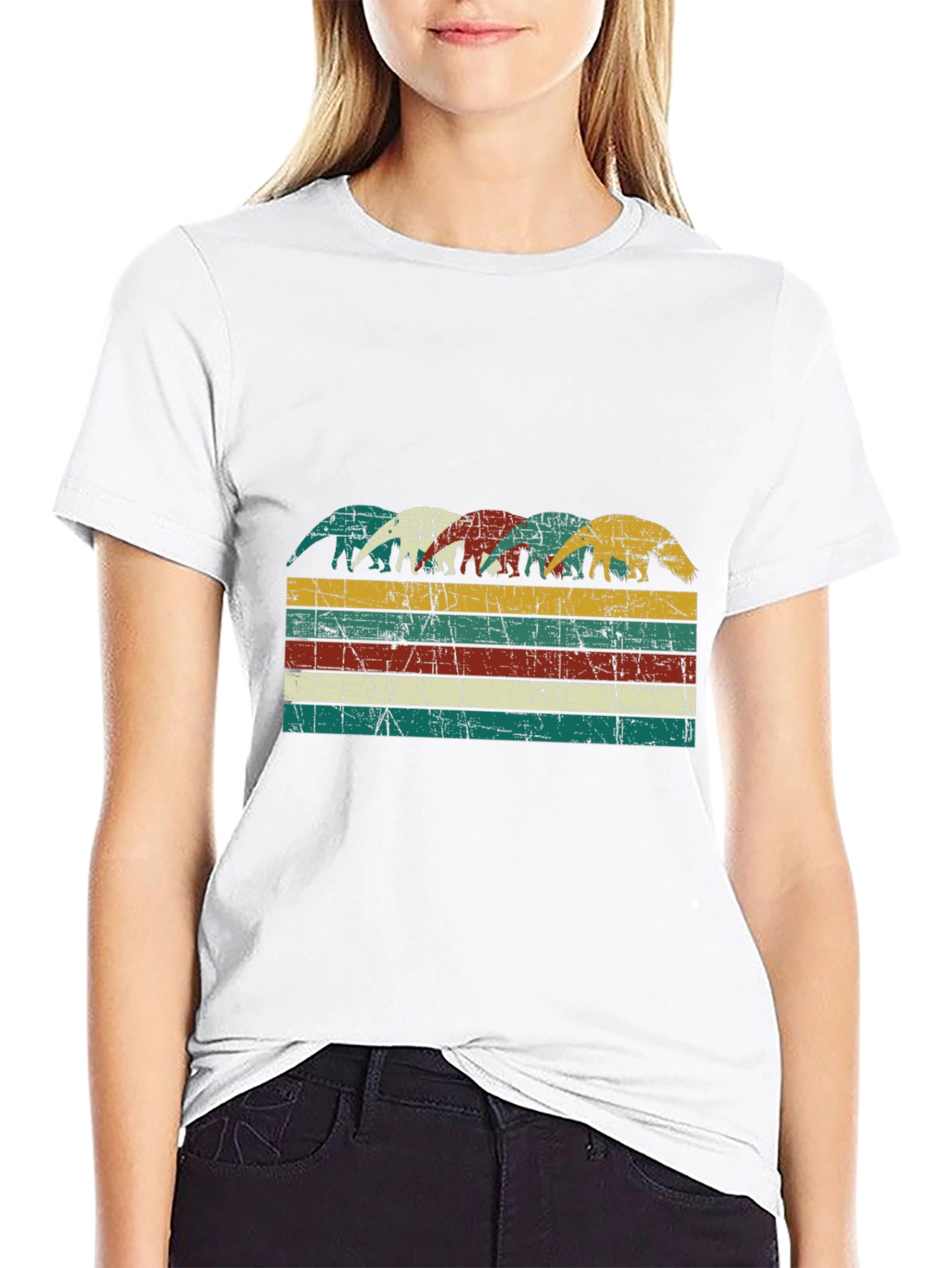 Retro Honey Badger Stripe T-Shirt