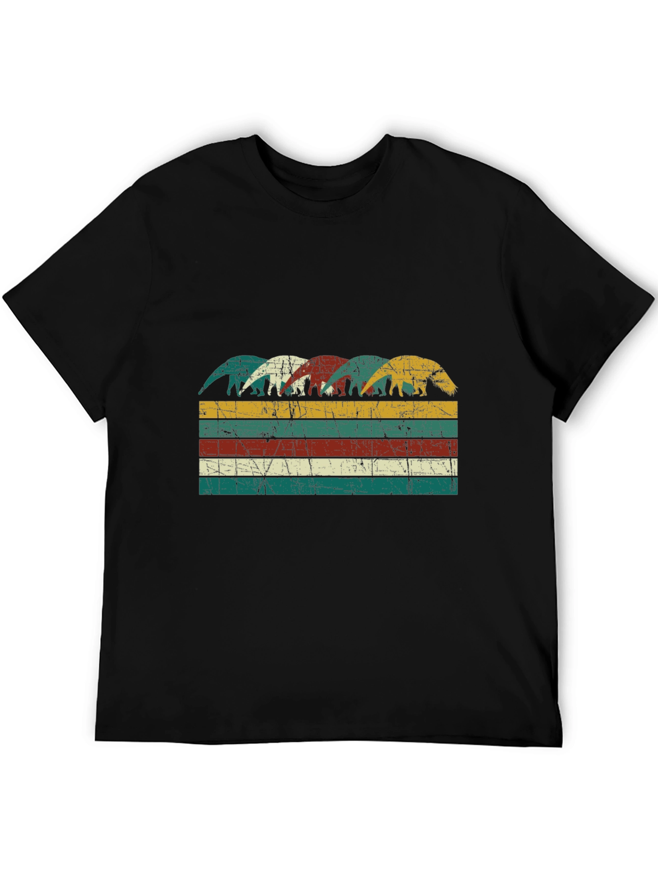 Retro Honey Badger Stripe T-Shirt