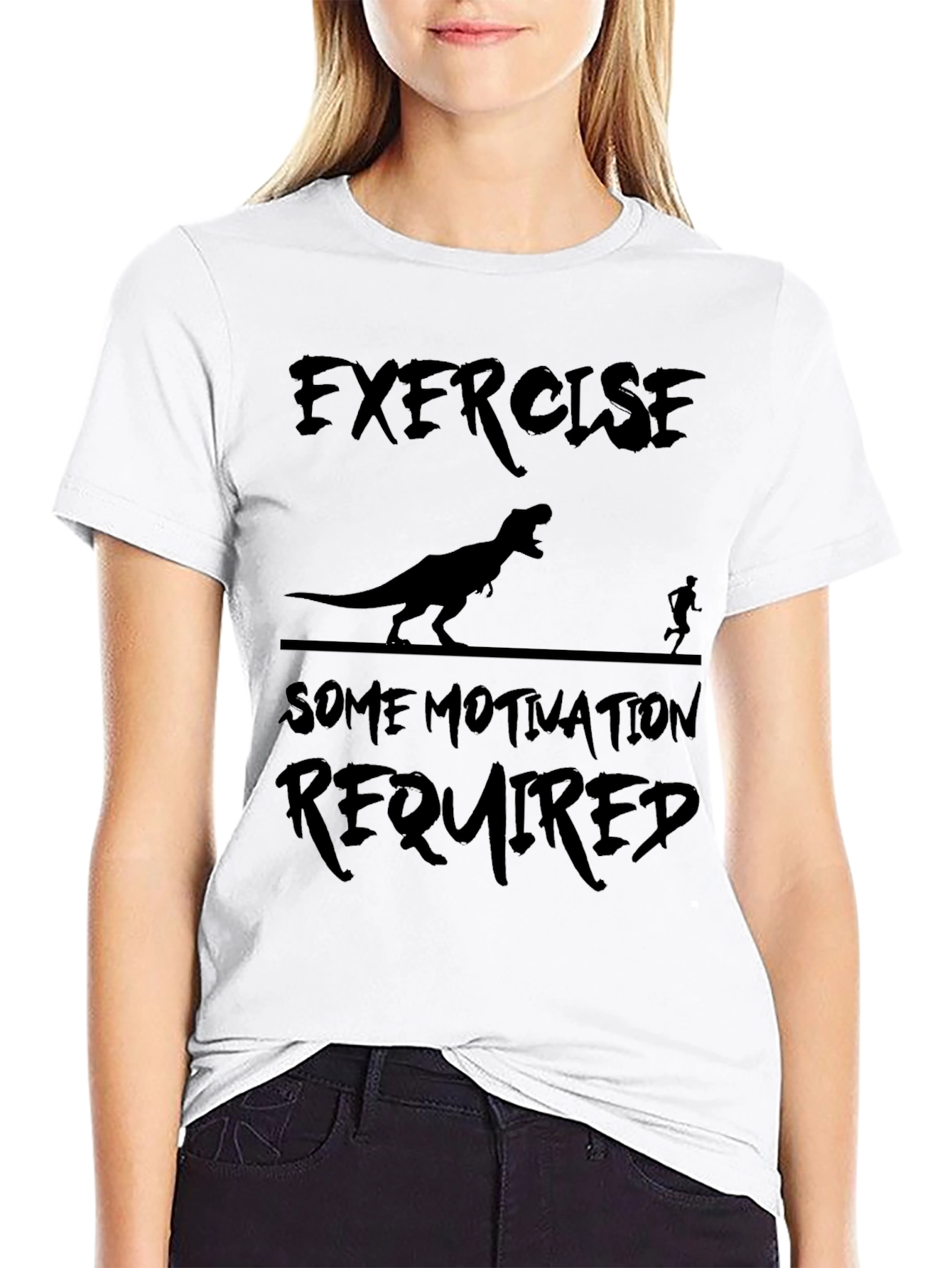 Exercise Motivation Dinosaur T-Shirt