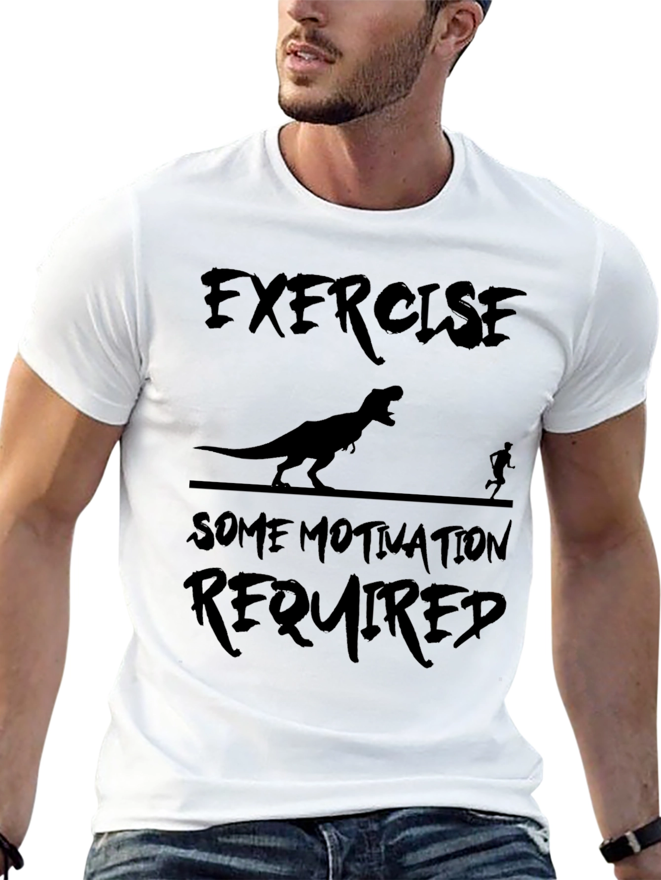 Exercise Motivation Dinosaur T-Shirt